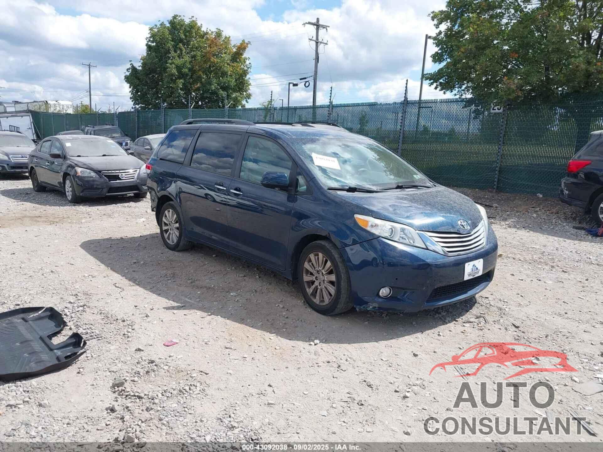 TOYOTA SIENNA 2011 - 5TDDK3DC8BS022460