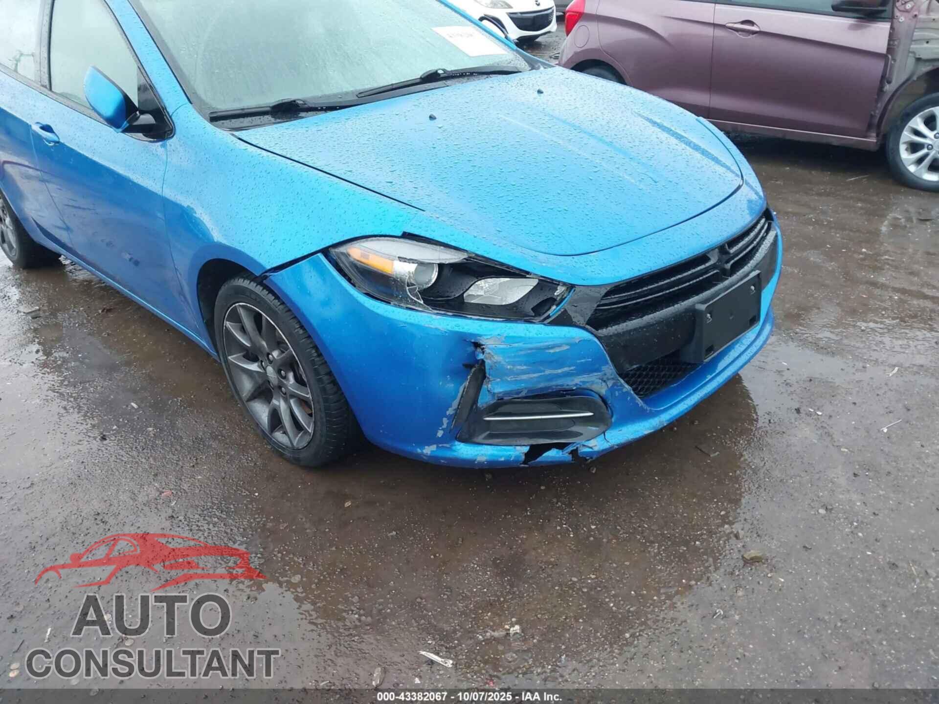 DODGE DART 2016 - 1C3CDFAA3GD653148
