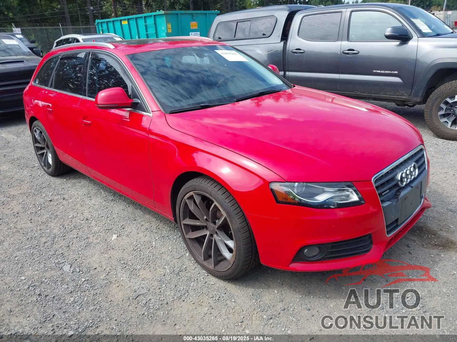 AUDI A4 2009 - WAUGF78K59A195125