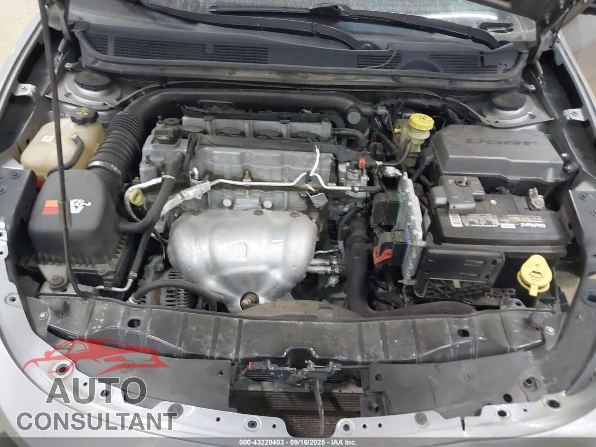DODGE DART 2015 - 1C3CDFBB3FD390634