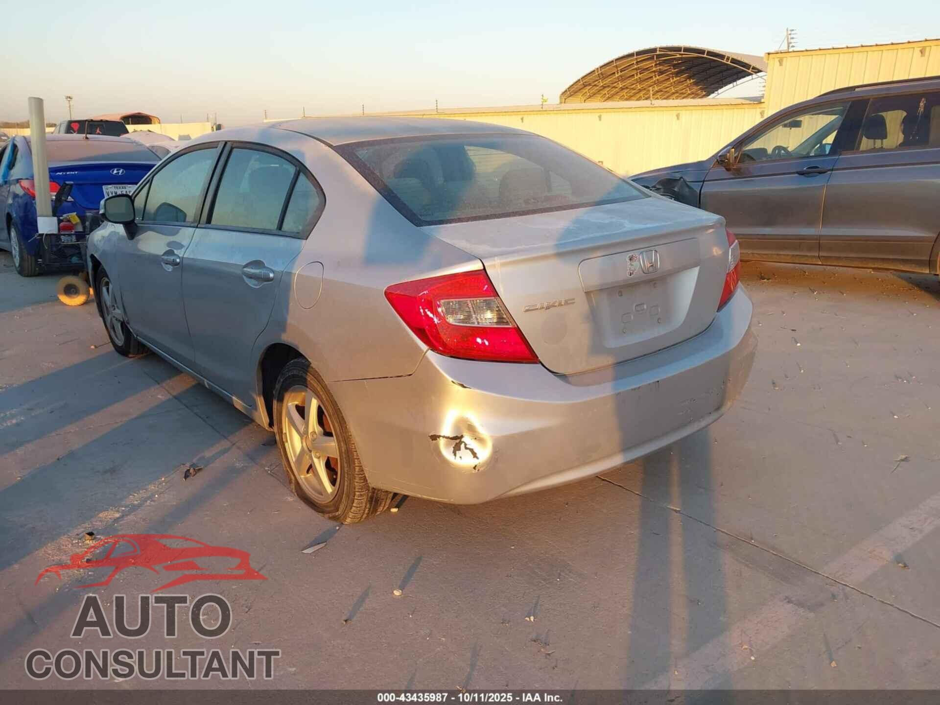 HONDA CIVIC 2012 - 2HGFB2F53CH580106