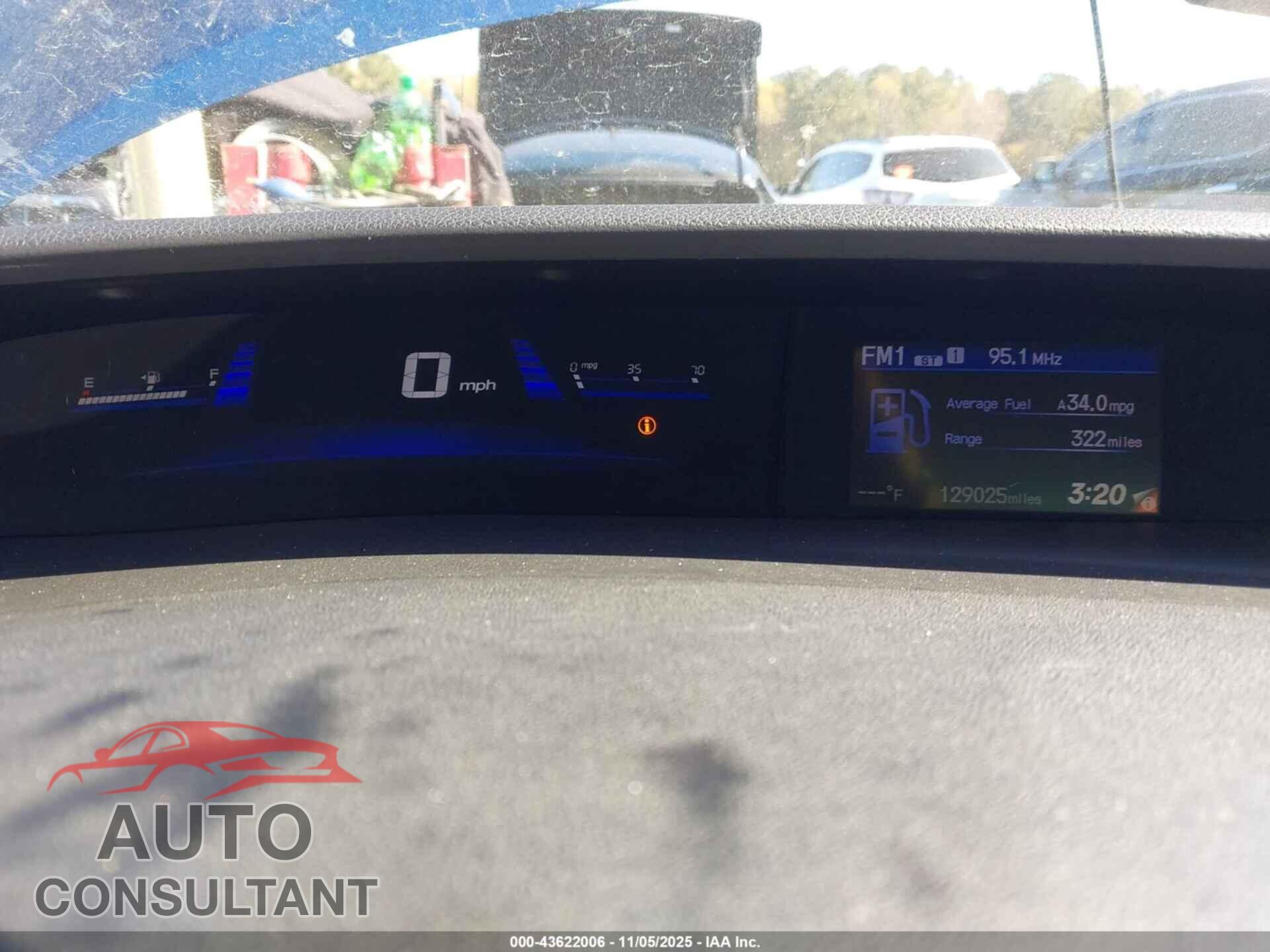 HONDA CIVIC 2013 - 19XFB2F86DE242530