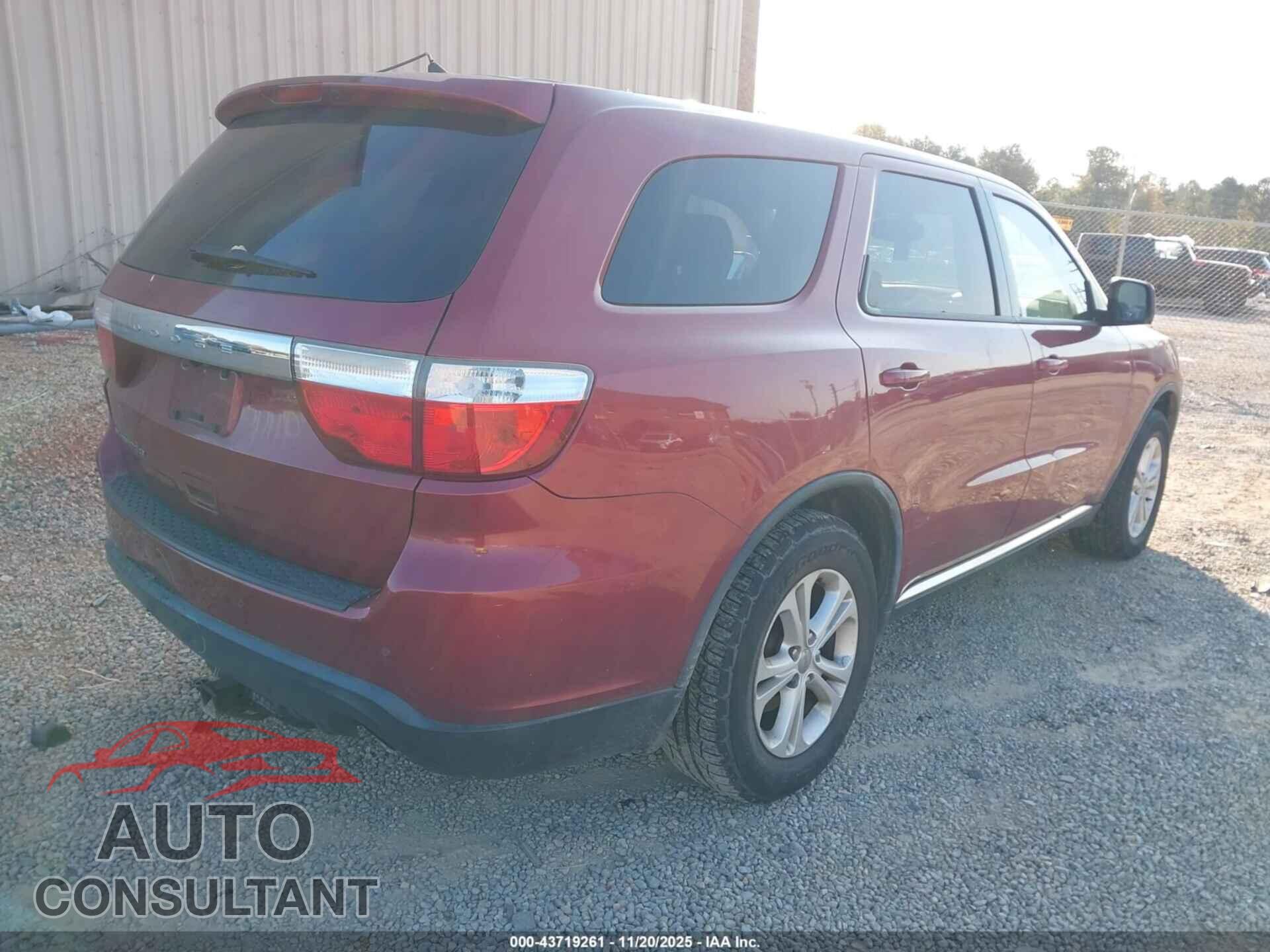 DODGE DURANGO 2013 - 1C4RDHAG4DC662156