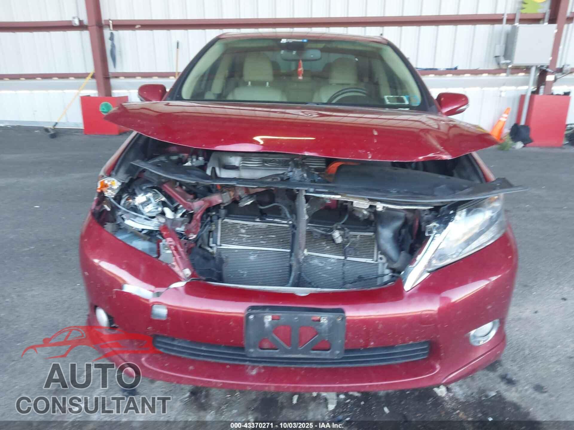 LEXUS HS 250H 2010 - JTHBB1BA6A2010244
