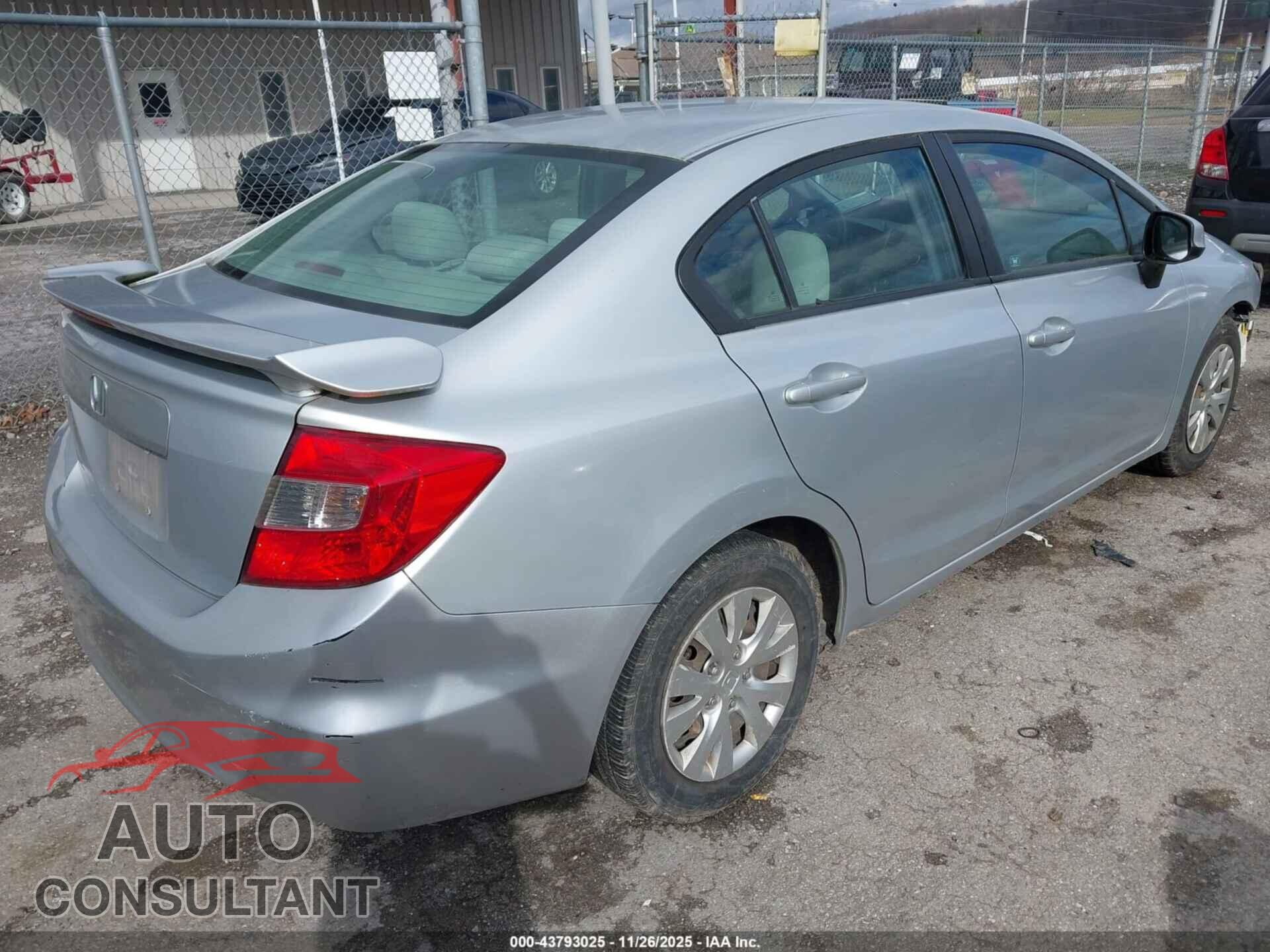 HONDA CIVIC 2012 - 2HGFB2F57CH578908