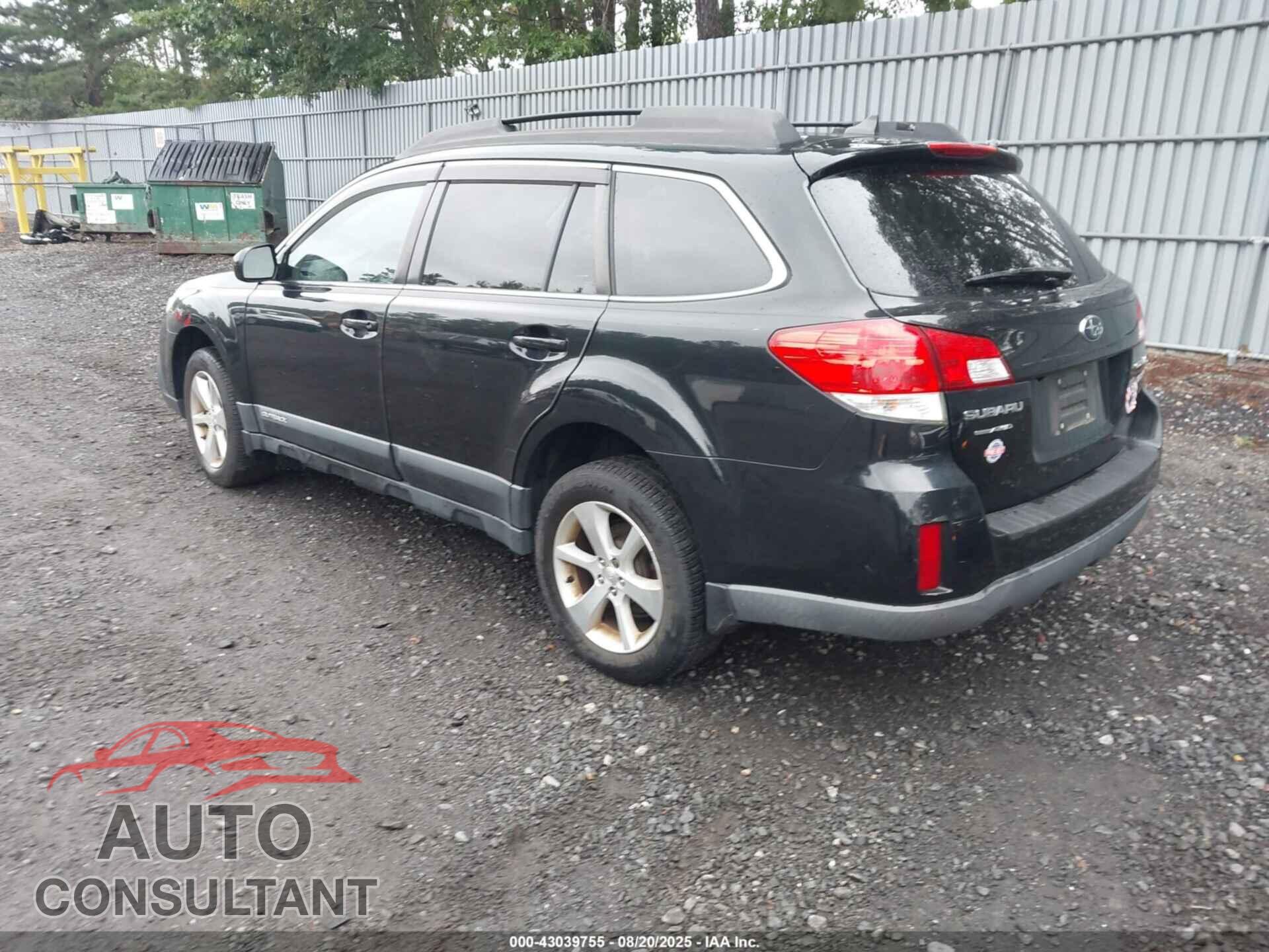SUBARU OUTBACK 2014 - 4S4BRBLC6E3245368