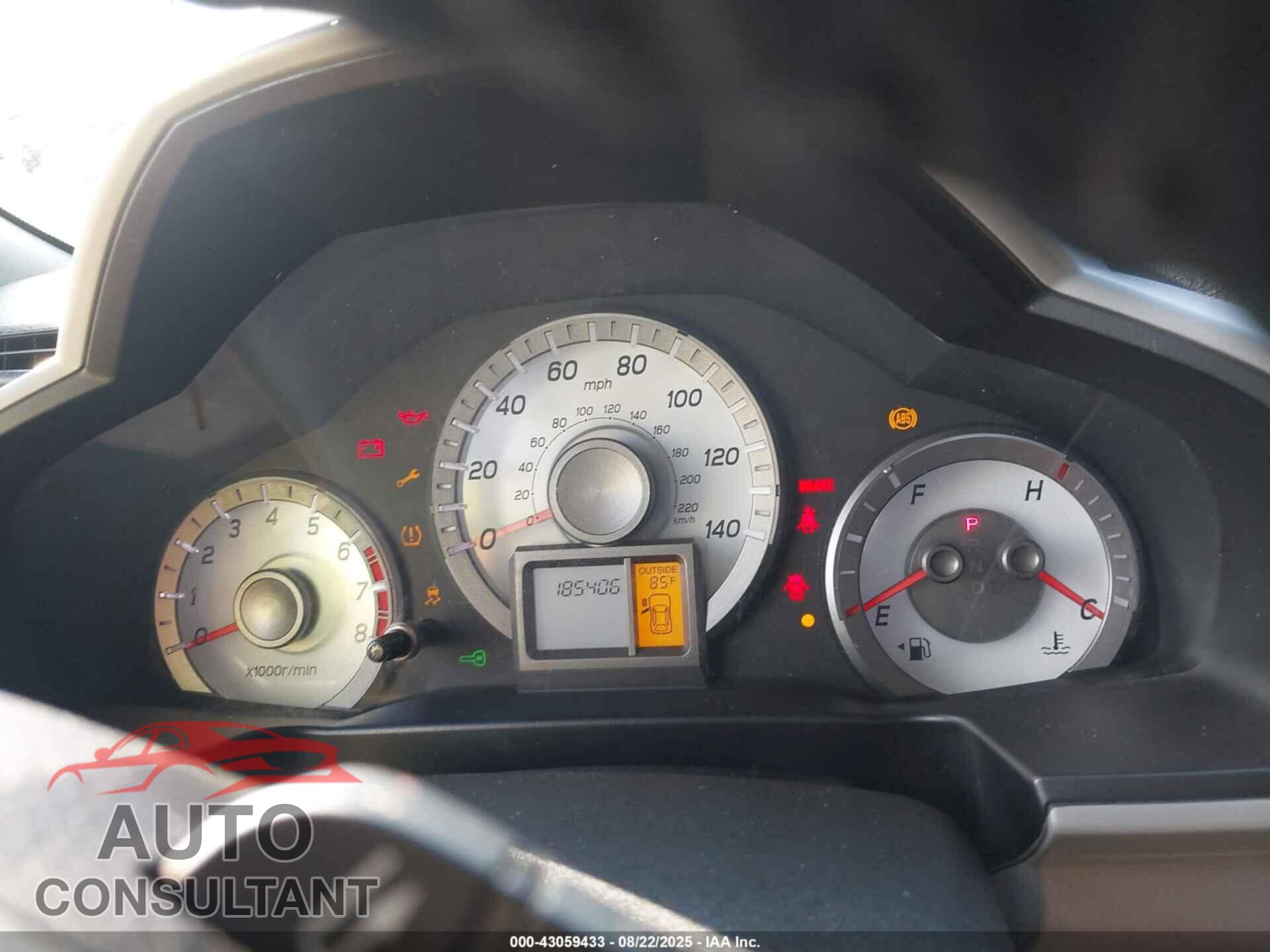 HONDA PILOT 2012 - 5FNYF3H55CB042690