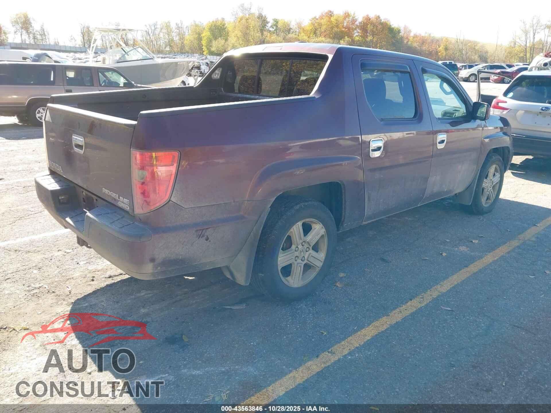 HONDA RIDGELINE 2011 - 5FPYK1F56BB001137