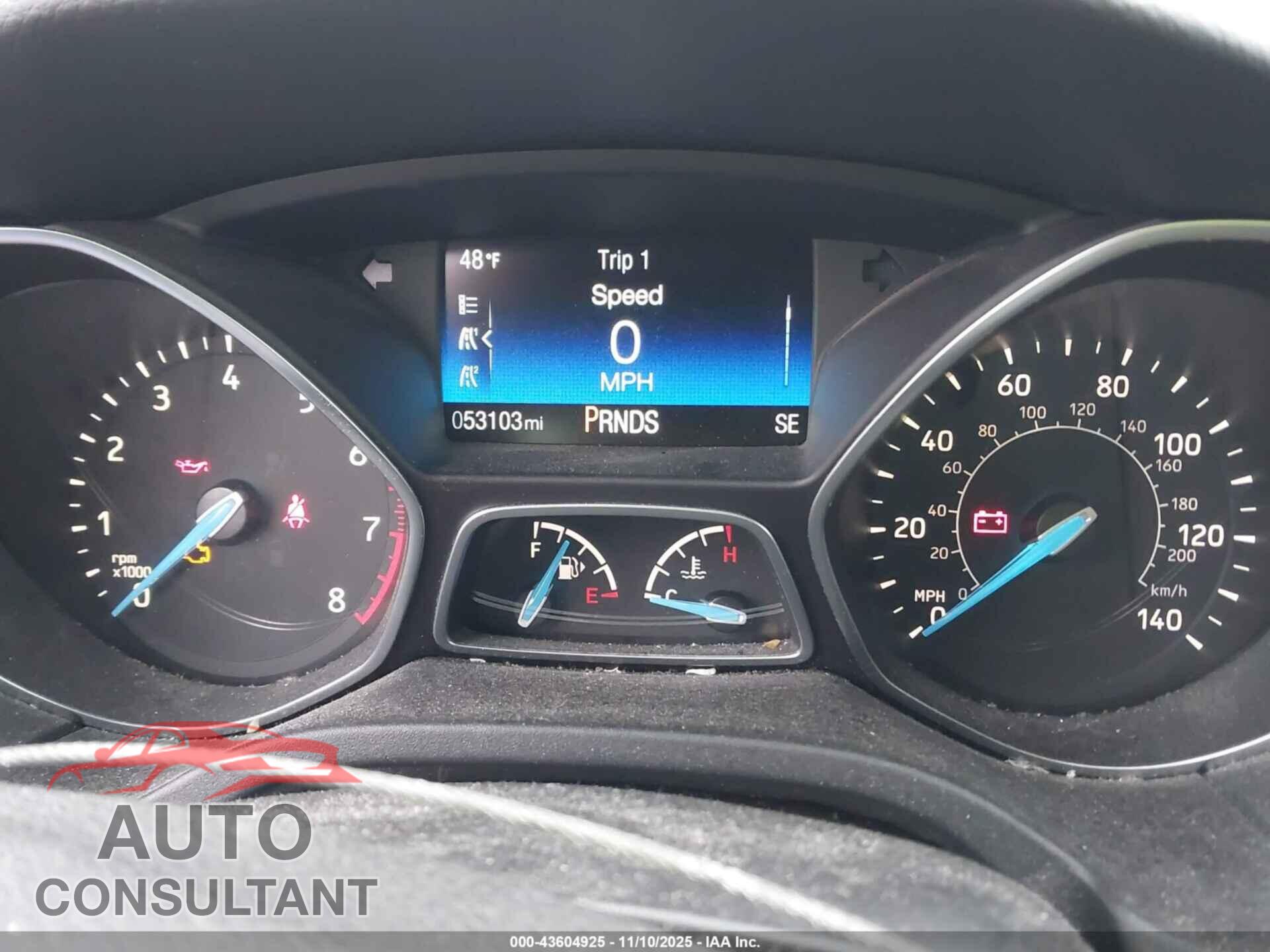 FORD FOCUS 2017 - 1FADP3FE3HL289053