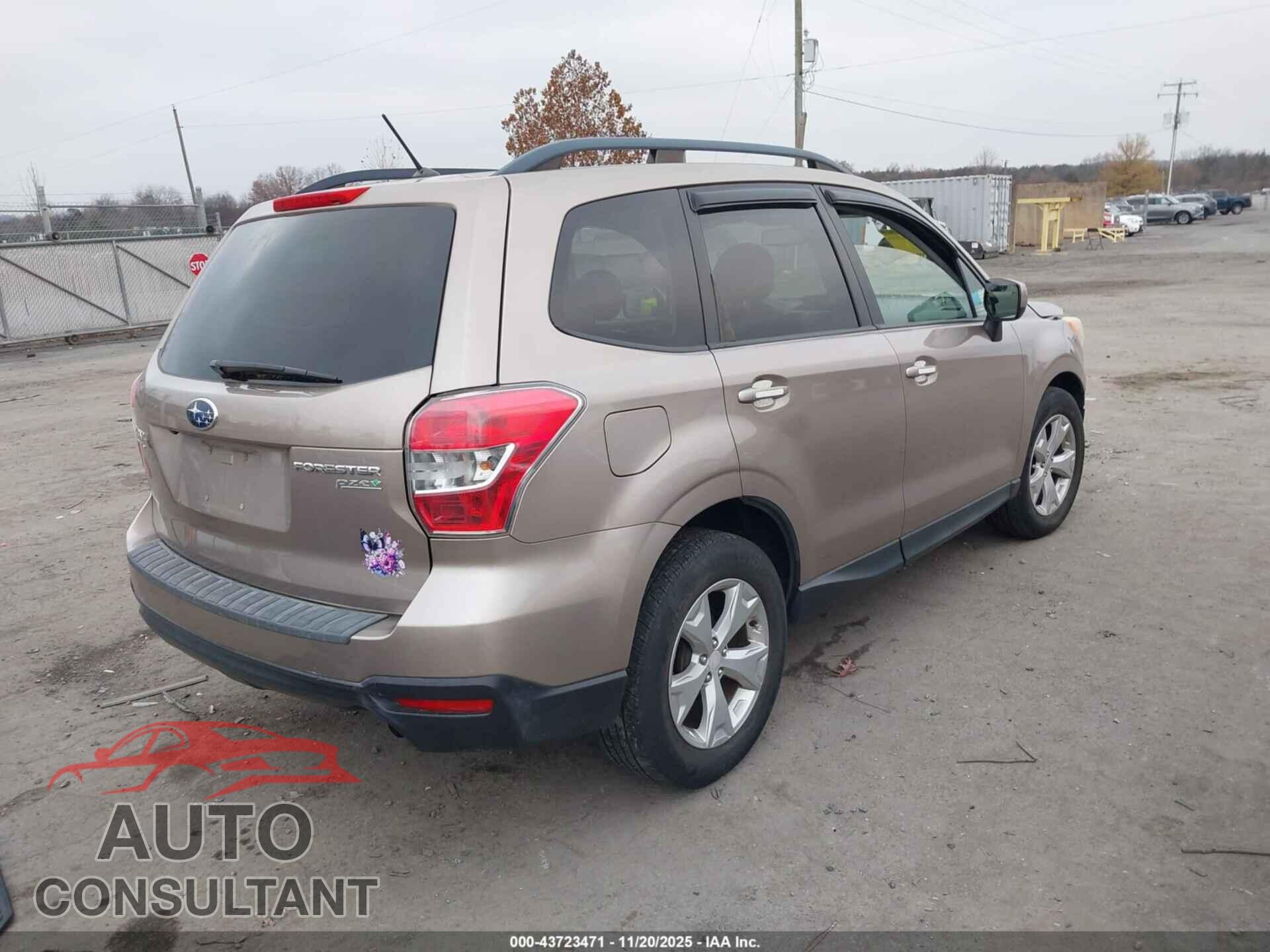 SUBARU FORESTER 2015 - JF2SJADC7FH555698