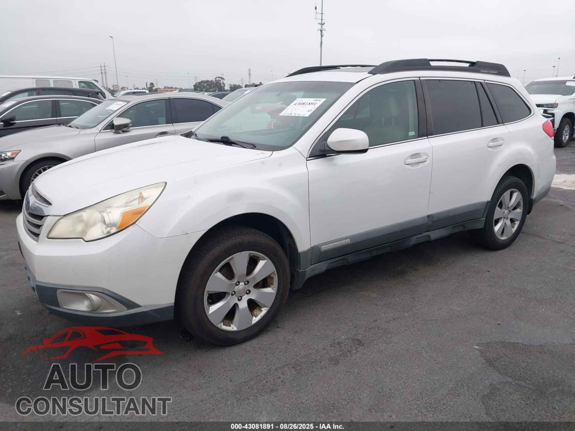 SUBARU OUTBACK 2011 - 4S4BRBGC7B3447920