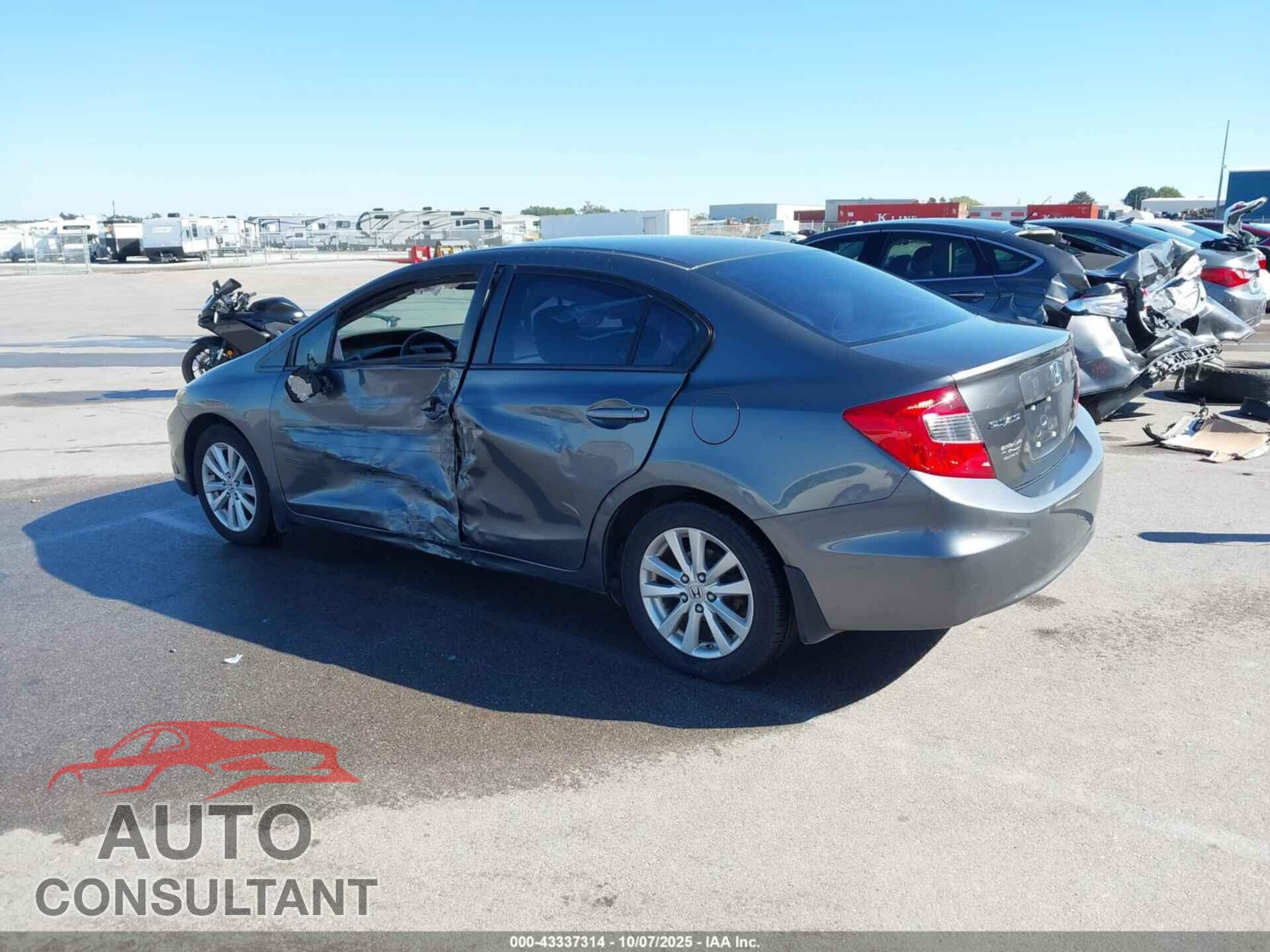 HONDA CIVIC 2012 - 19XFB2F82CE305542