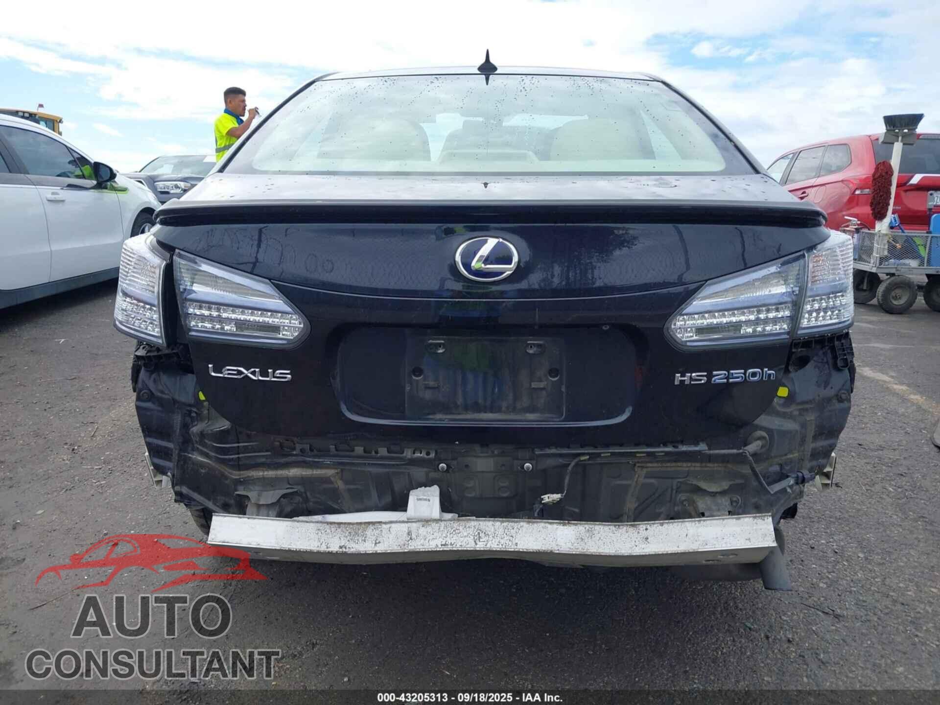 LEXUS HS 250H 2010 - JTHBB1BA1A2020406