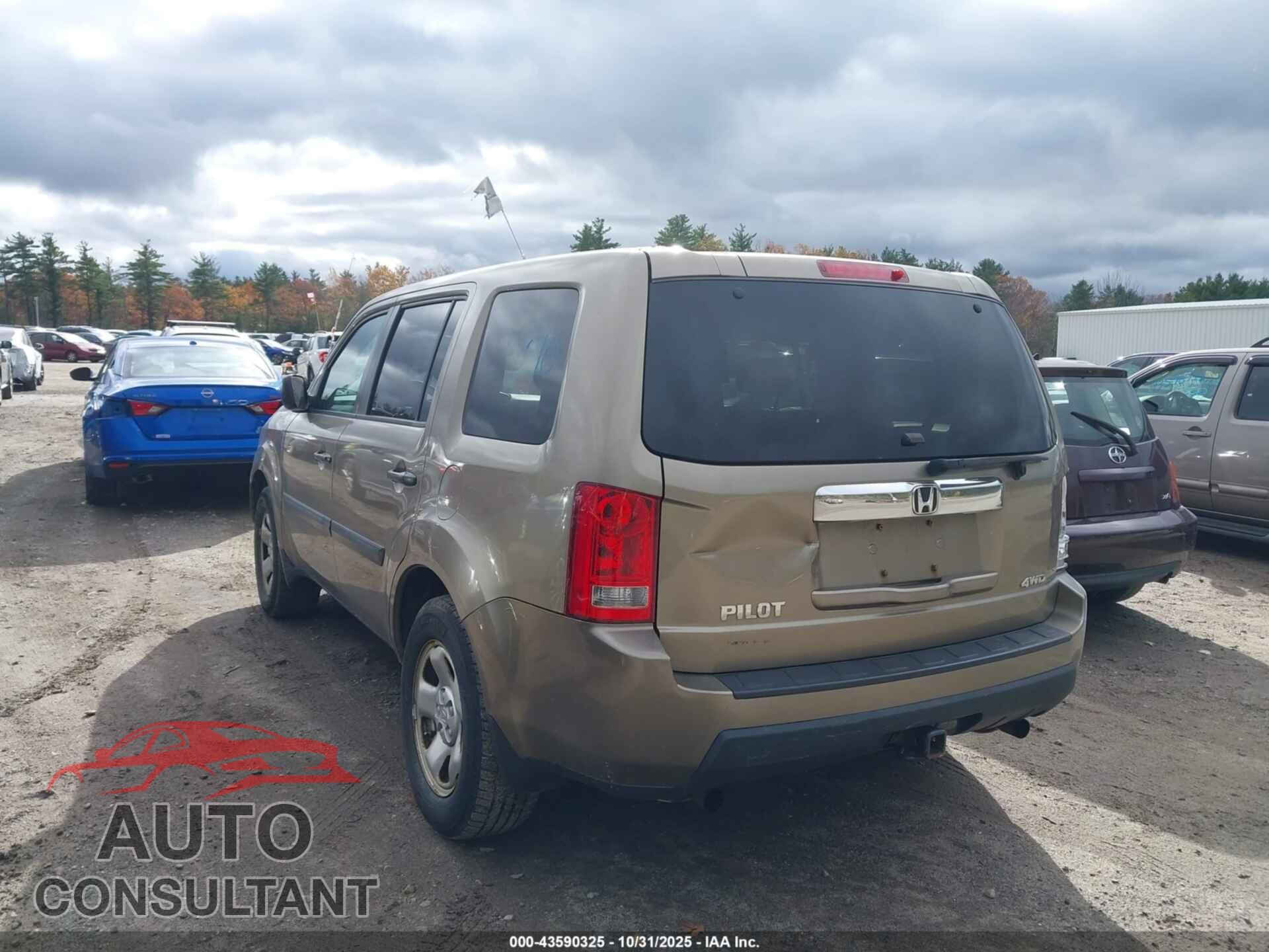 HONDA PILOT 2011 - 5FNYF4H21BB033317
