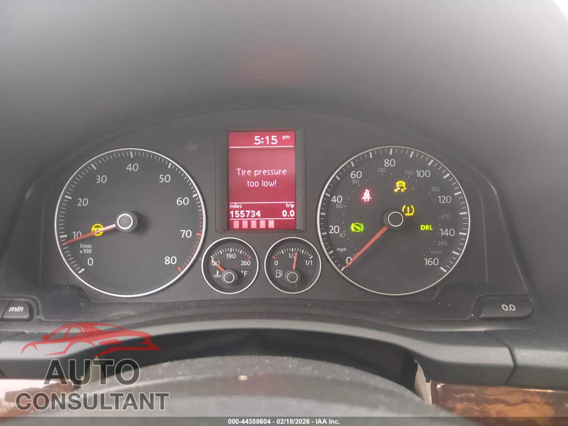 VOLKSWAGEN EOS 2009 - WVWFA71F59V016990
