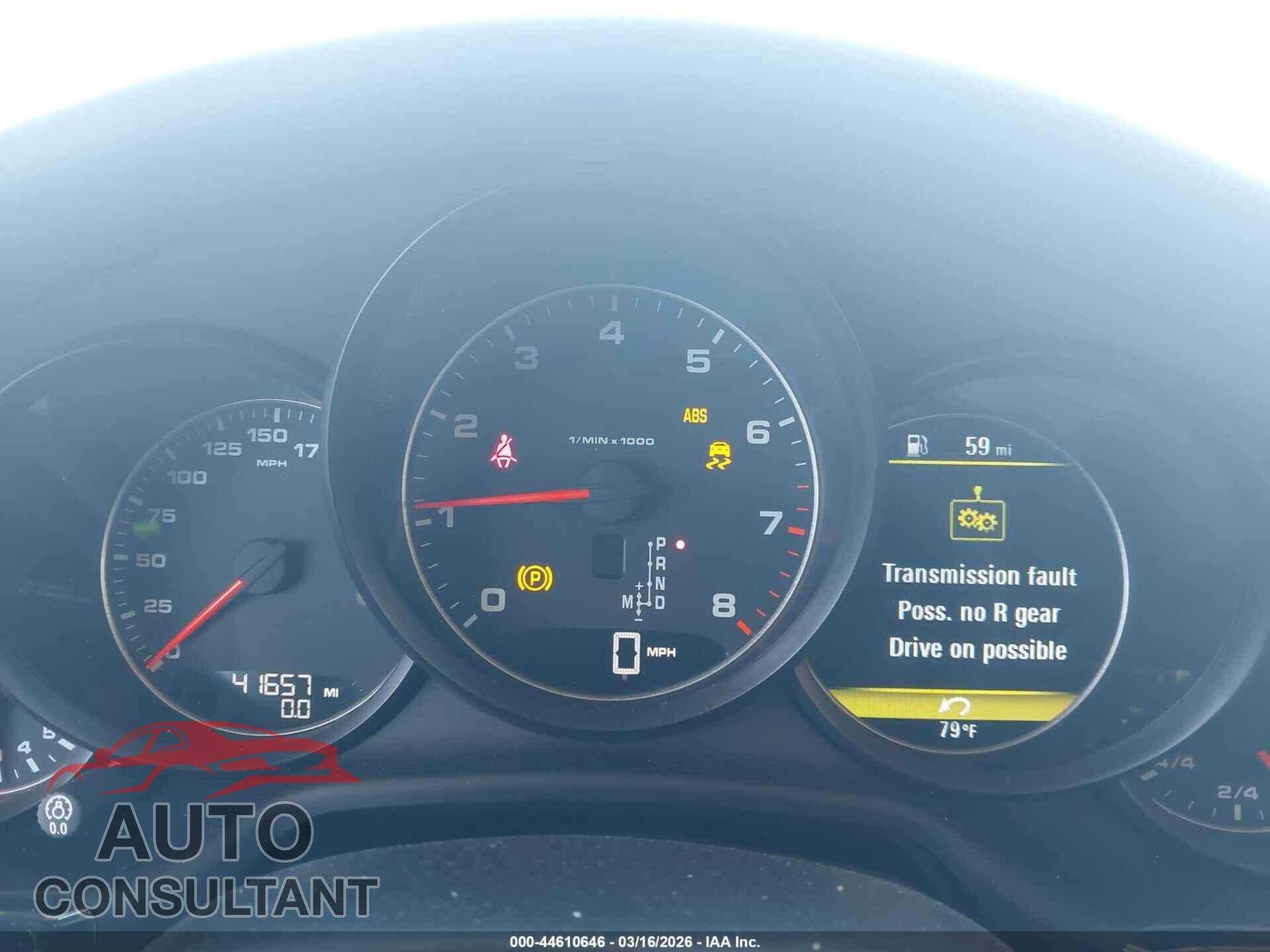 PORSCHE PANAMERA 2016 - WP0AA2A76GL002112