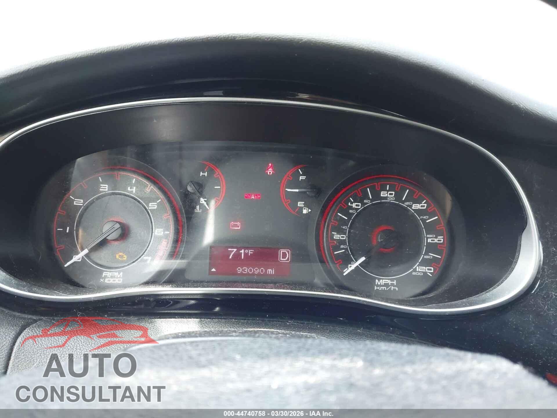 DODGE DART 2013 - 1C3CDFAA5DD184916