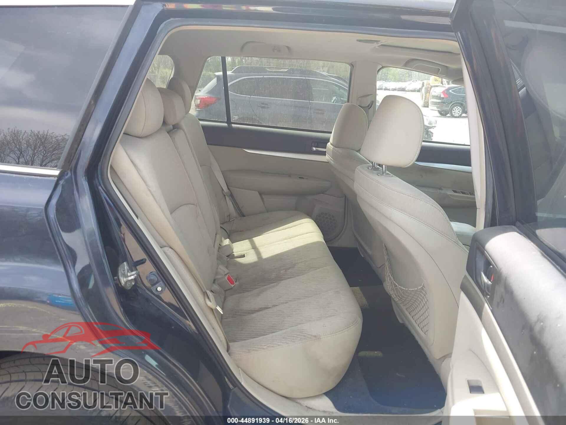 SUBARU OUTBACK 2012 - 4S4BRBGC8C3201296