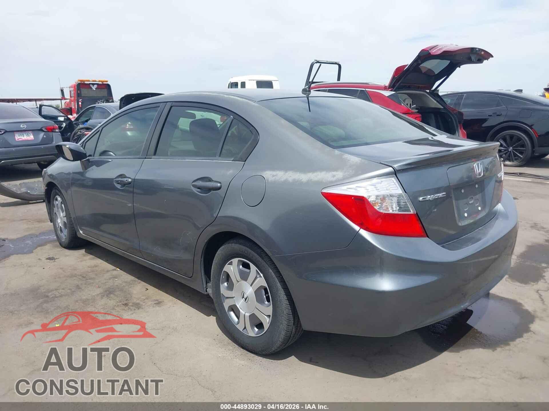 HONDA CIVIC HYBRID 2012 - JHMFB4F26CS008471