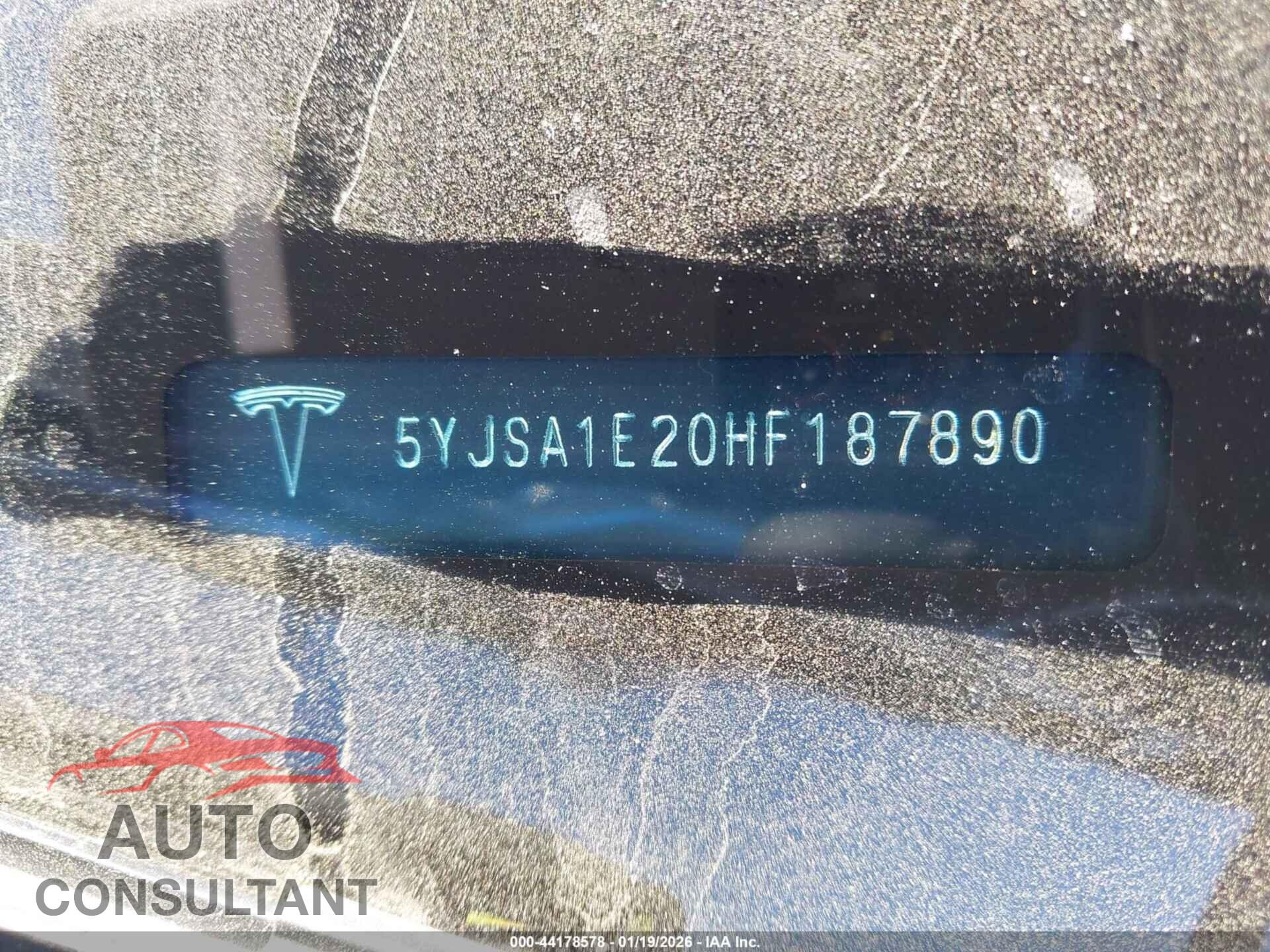 TESLA MODEL S 2017 - 5YJSA1E20HF187890
