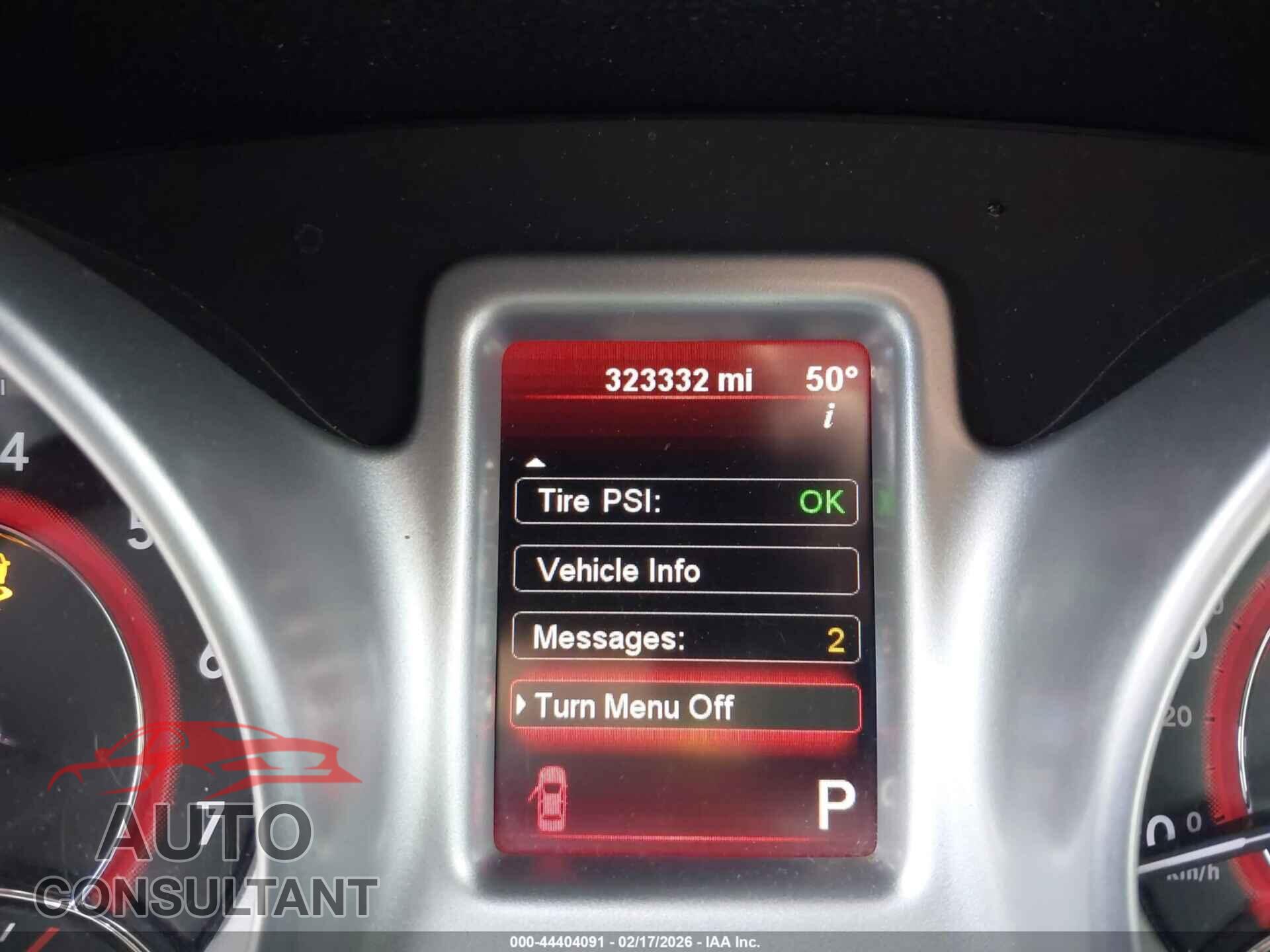 DODGE JOURNEY 2012 - 3C4PDCBG8CT368819