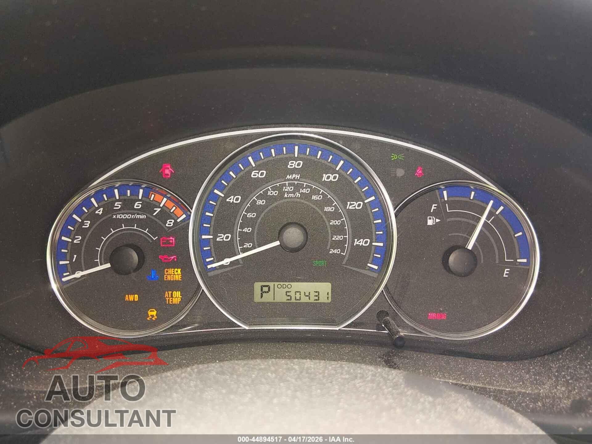 SUBARU FORESTER 2013 - JF2SHAEC3DH434397