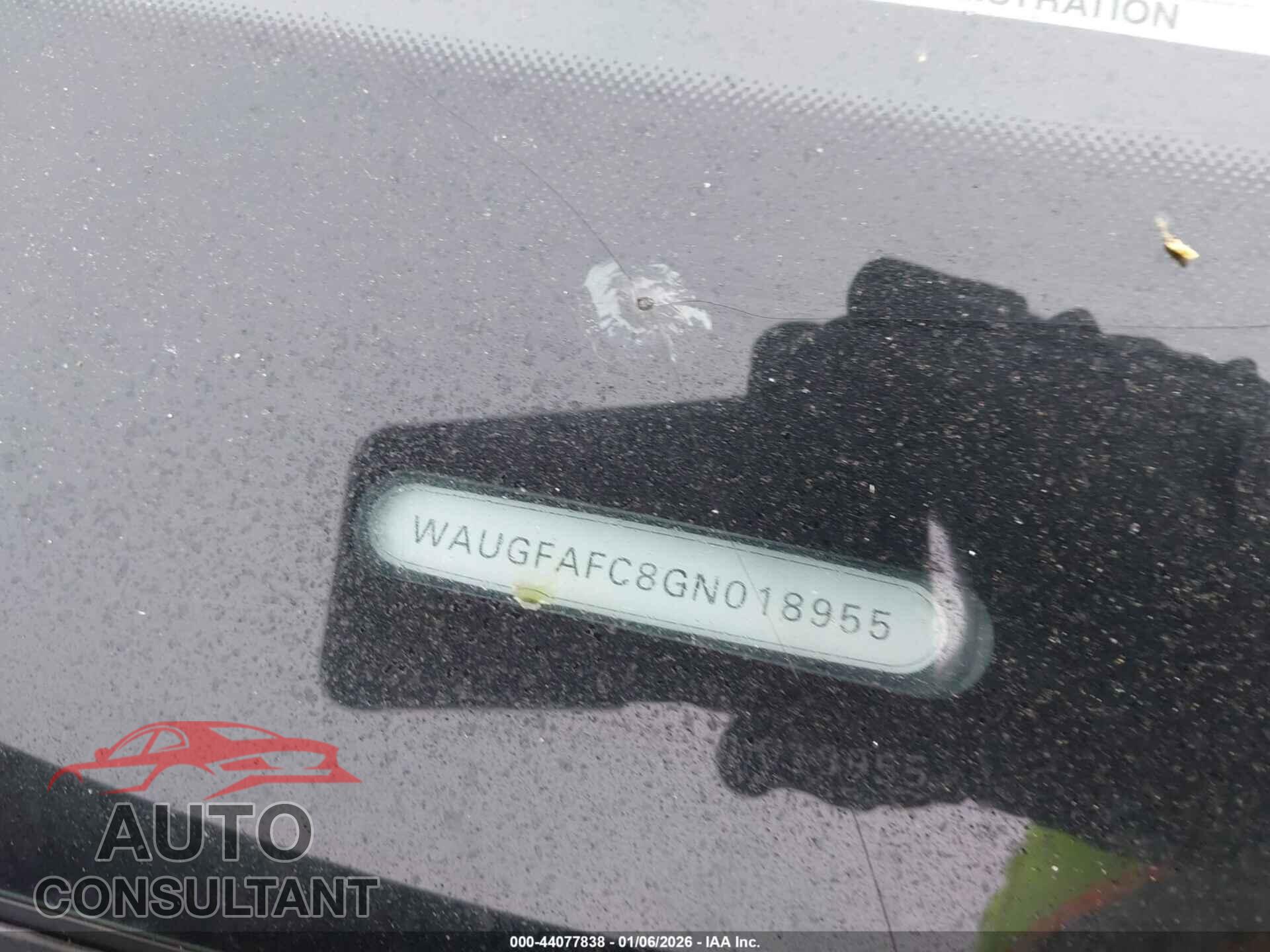 AUDI A6 2016 - WAUGFAFC8GN018955