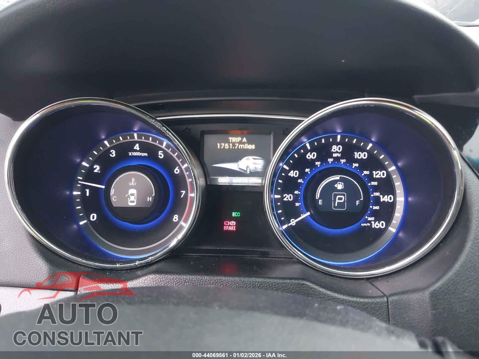 HYUNDAI SONATA 2014 - 5NPEC4AB0EH887906