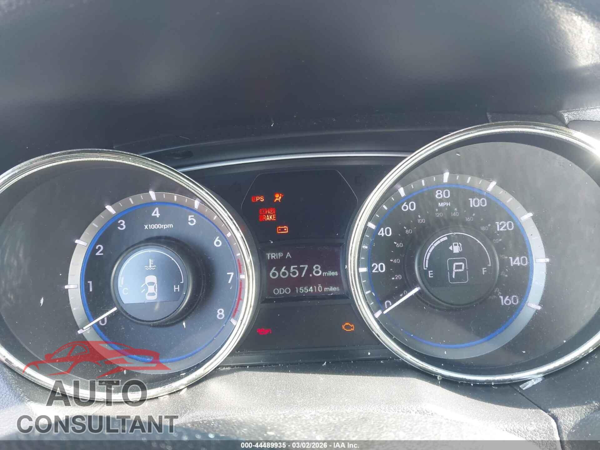 HYUNDAI SONATA 2012 - 5NPEB4AC4CH389250