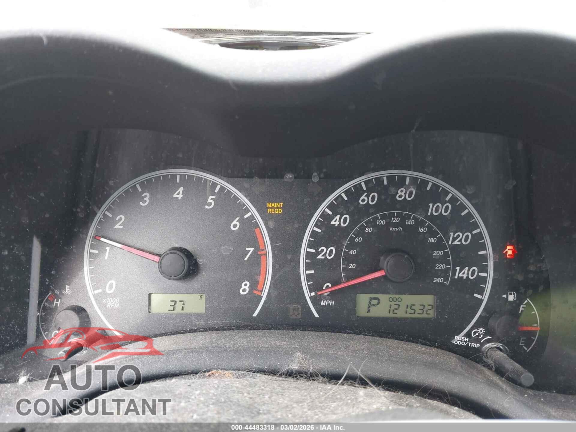 TOYOTA COROLLA 2013 - 5YFBU4EE3DP163858