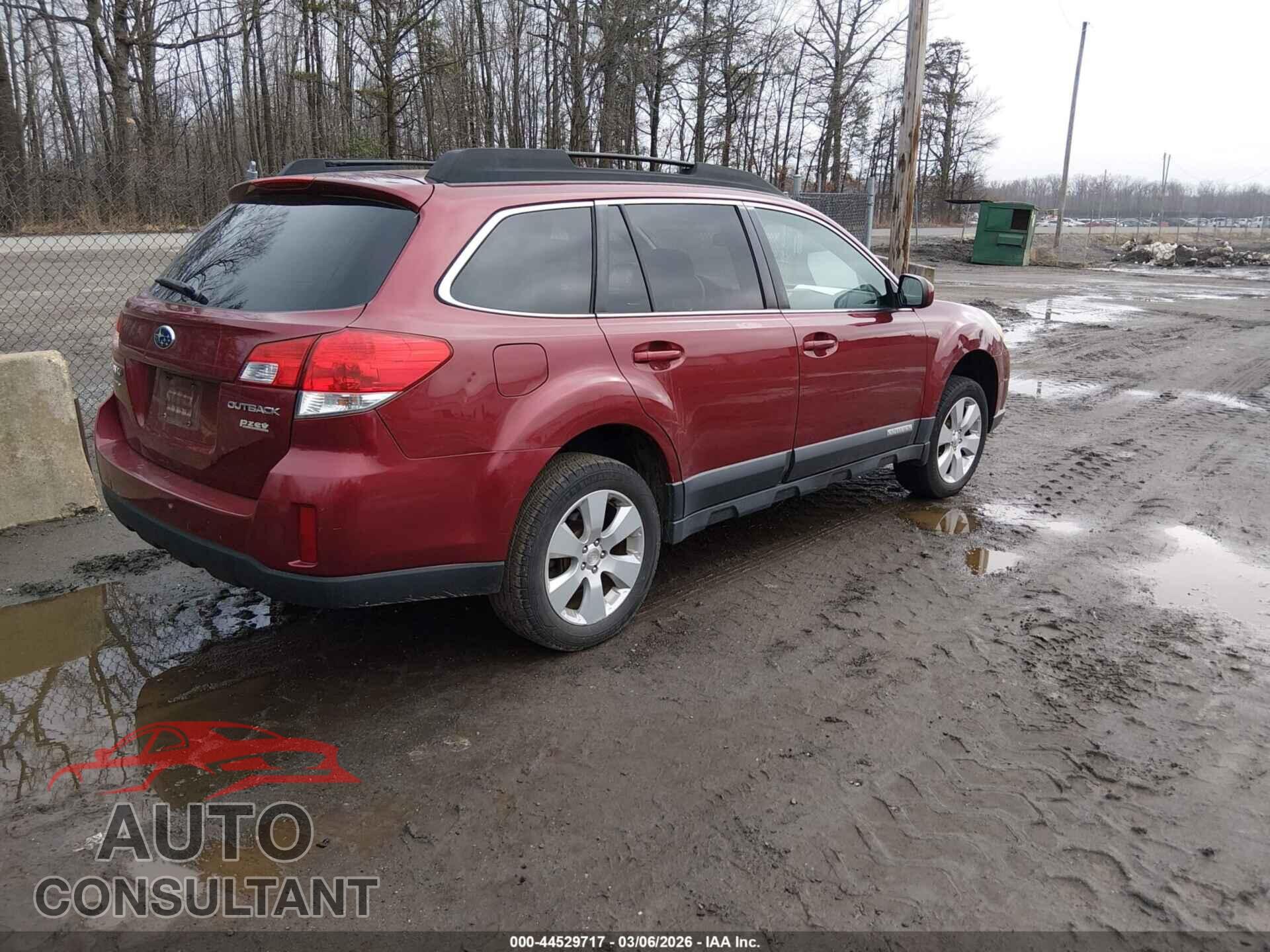 SUBARU OUTBACK 2012 - 4S4BRBCC7C3270549