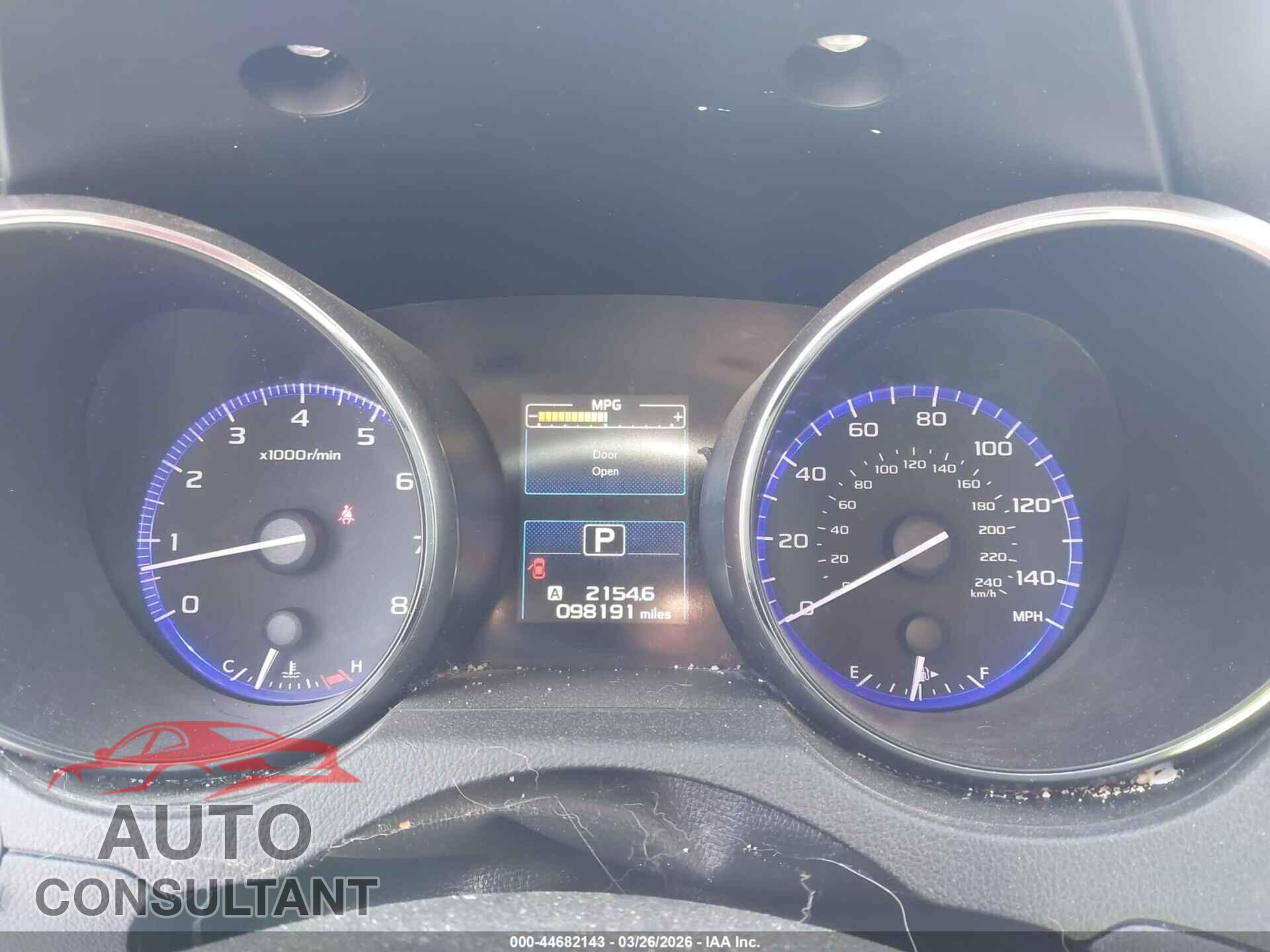 SUBARU OUTBACK 2017 - 4S4BSACC3H3235271