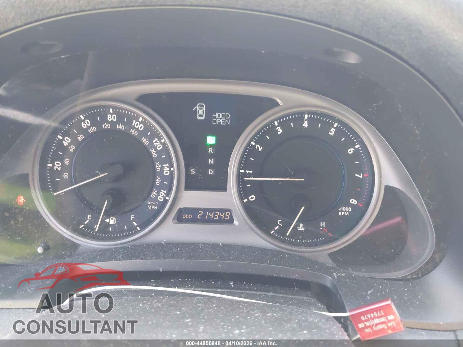 LEXUS IS 350 2009 - JTHBE262692017366