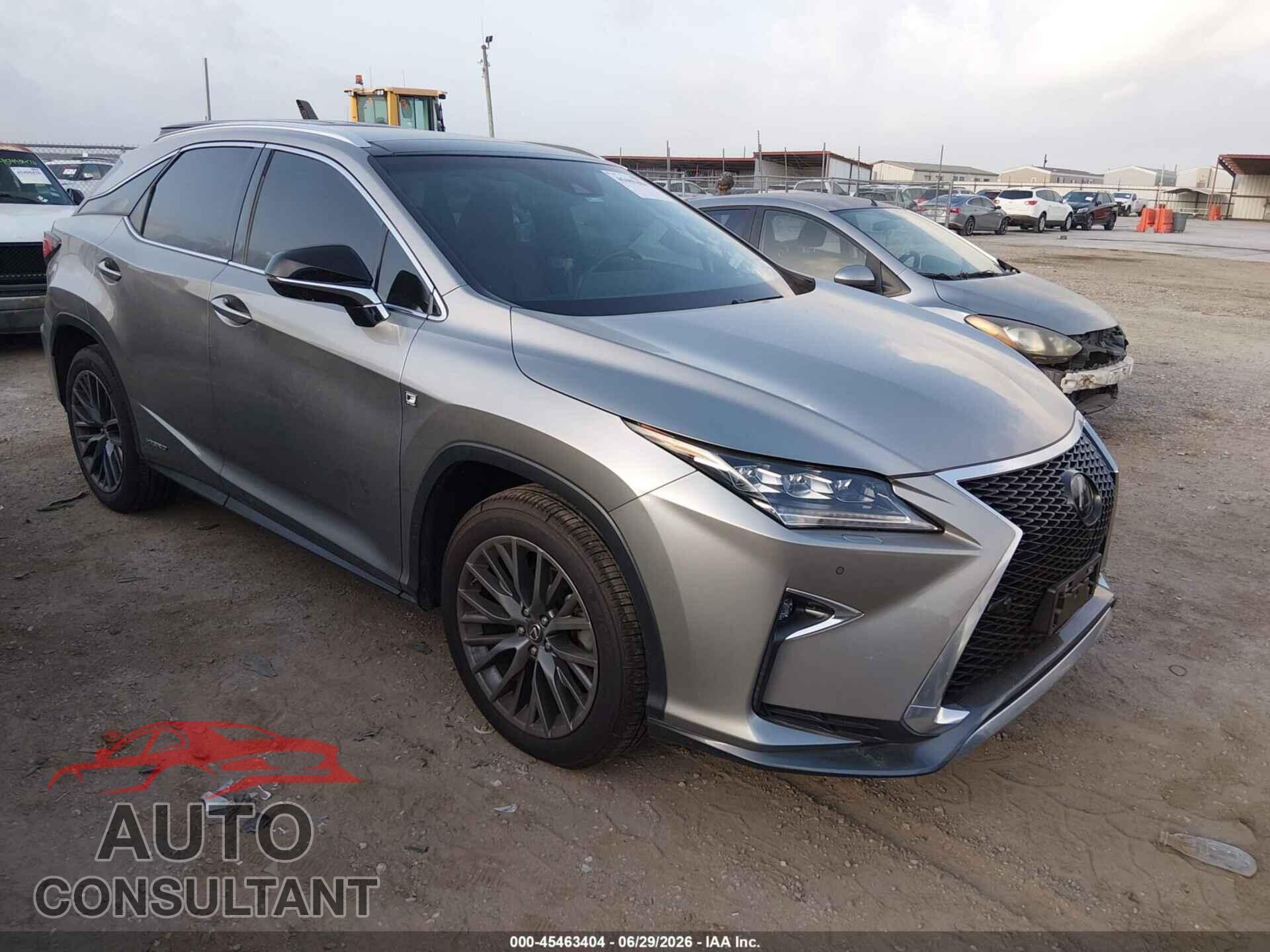 LEXUS RX 2019 - 2T2BGMCA1KC041127