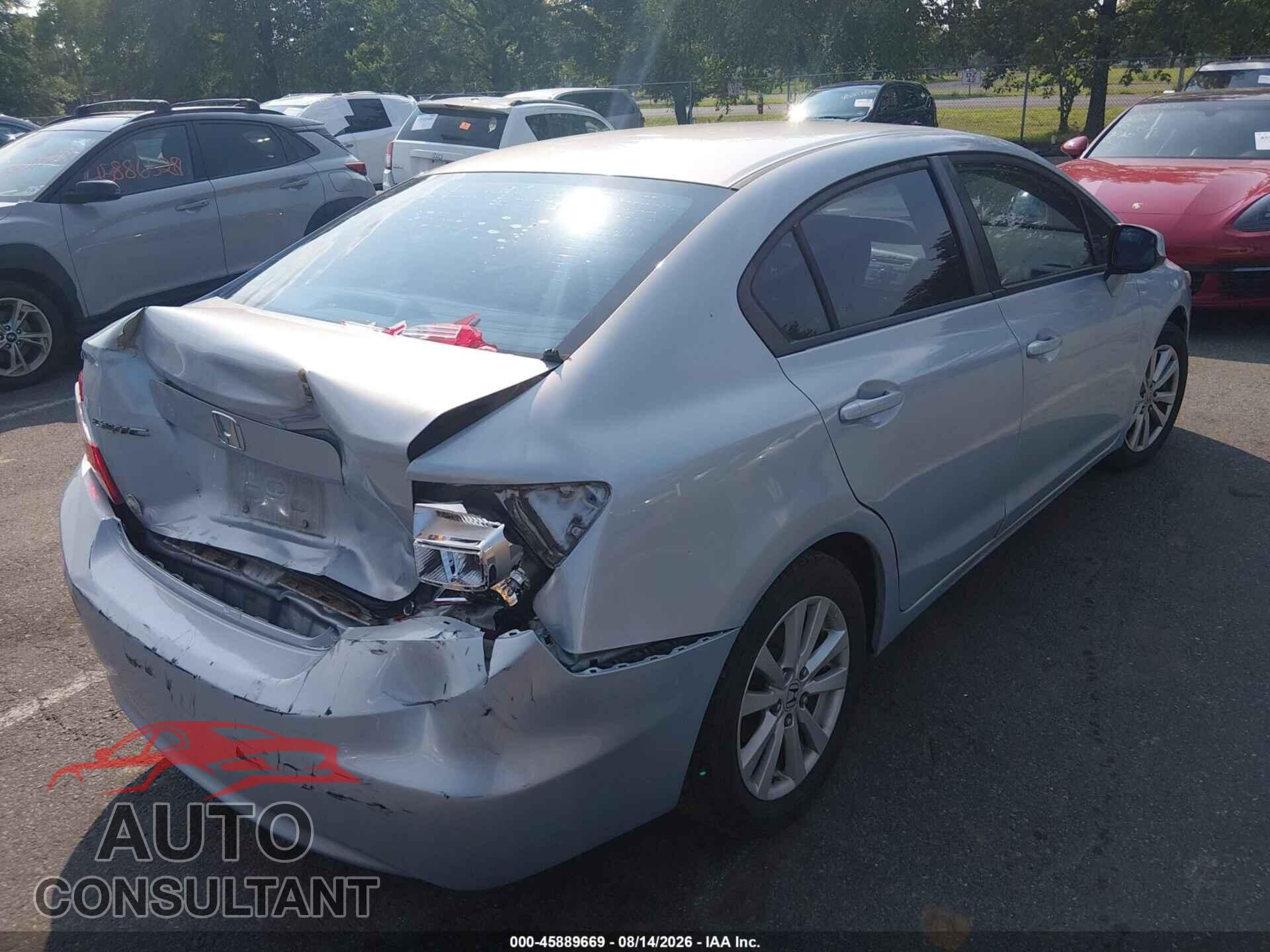 HONDA CIVIC 2012 - 2HGFB2F86CH546865
