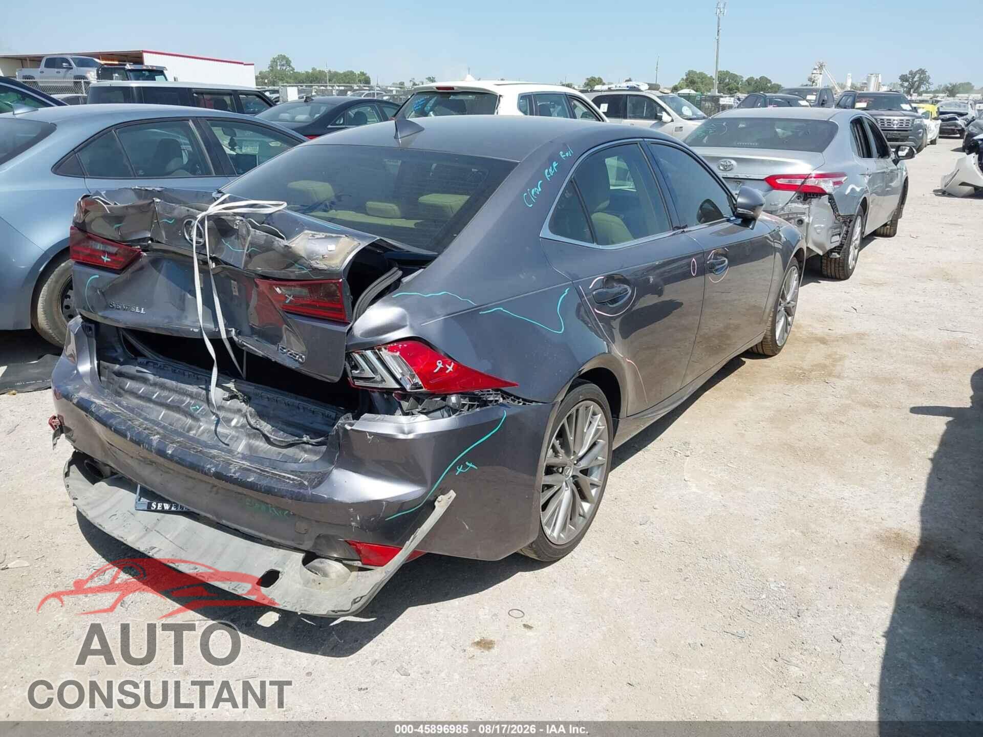 LEXUS IS 250 2015 - JTHBF1D29F5055792
