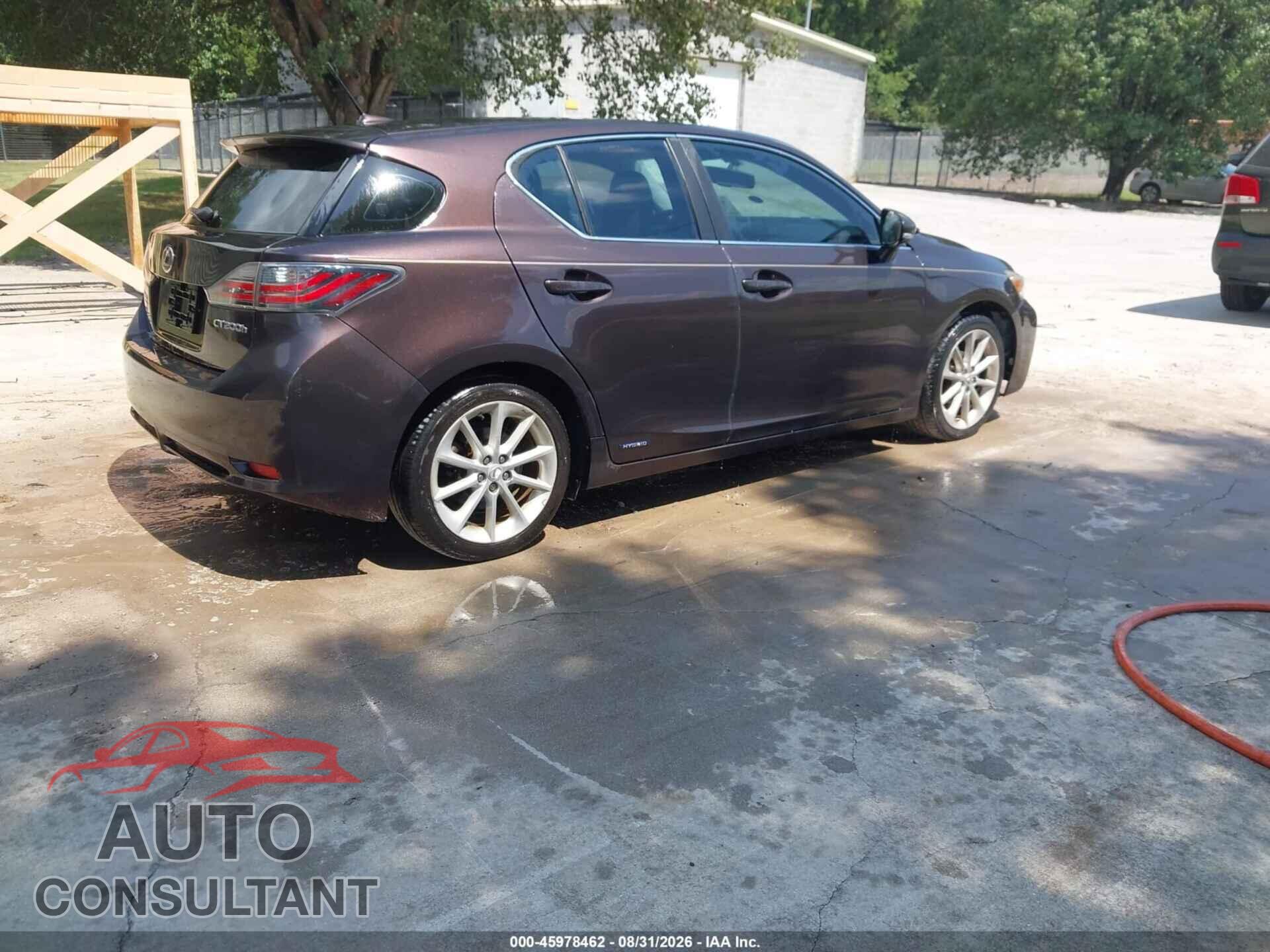 LEXUS CT 200H 2012 - JTHKD5BH2C2095665