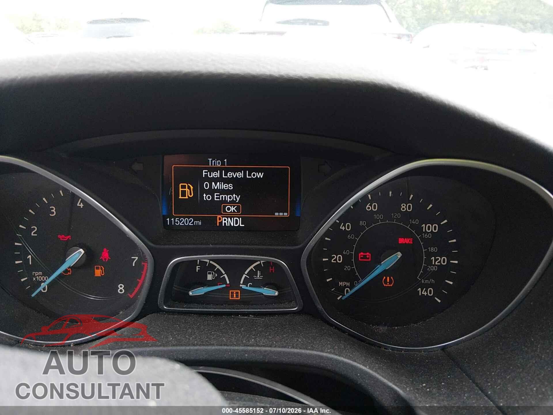 FORD FOCUS 2016 - 1FADP3E20GL202084