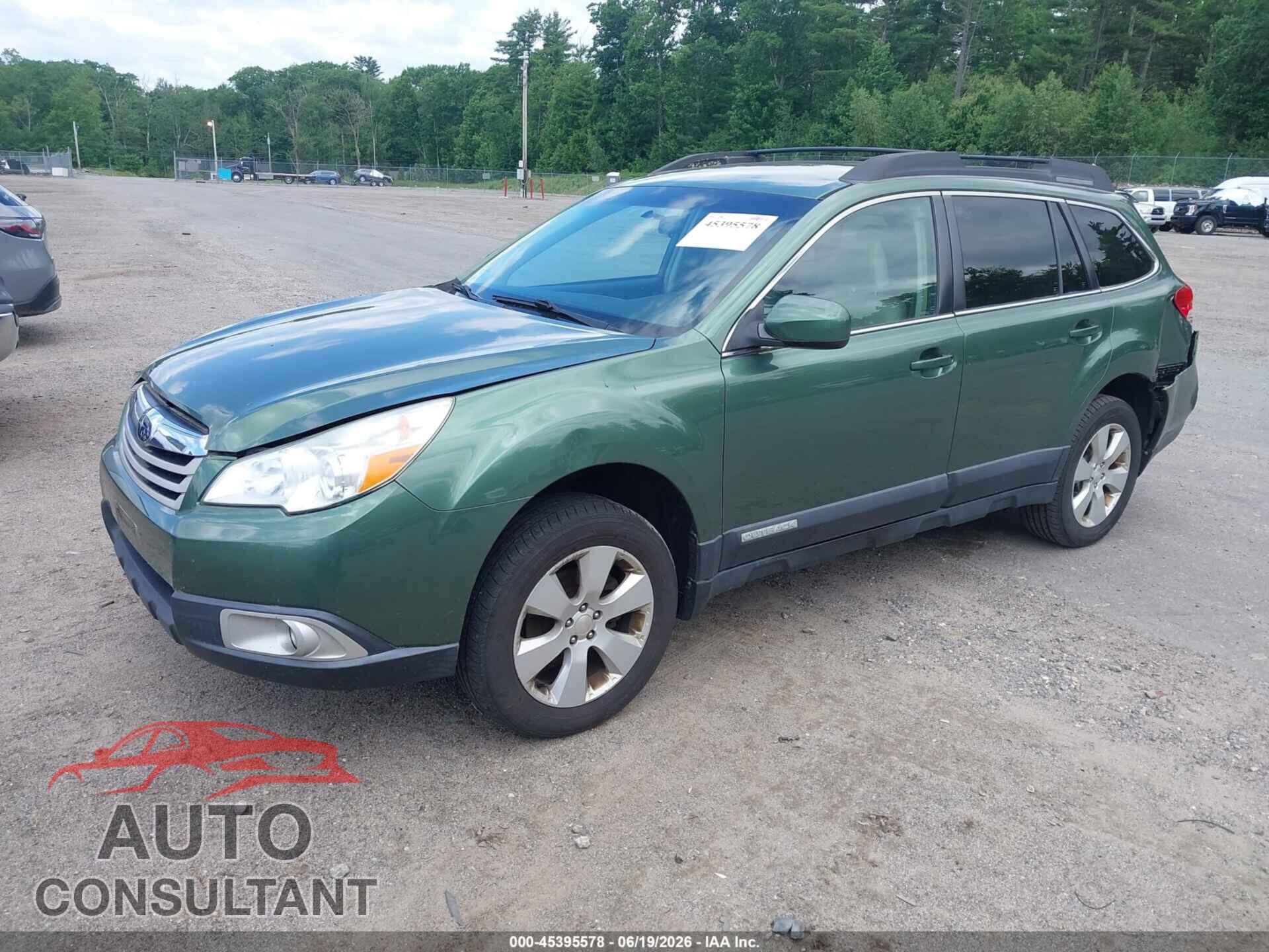SUBARU OUTBACK 2012 - 4S4BRBCC5C3255029