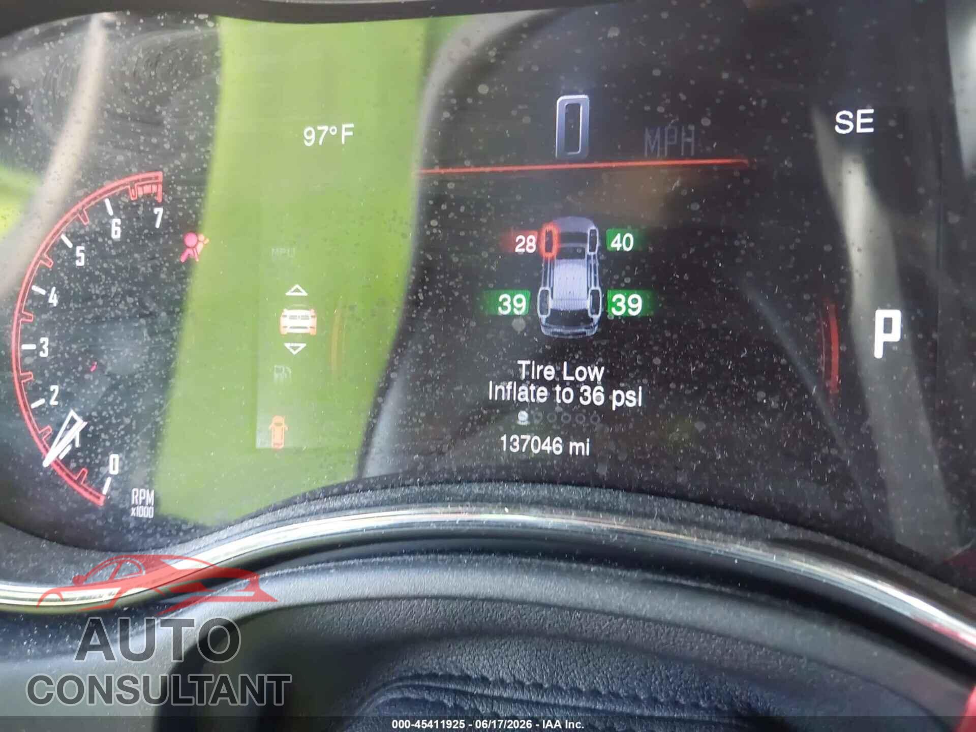 DODGE DURANGO 2015 - 1C4RDHAG0FC132754