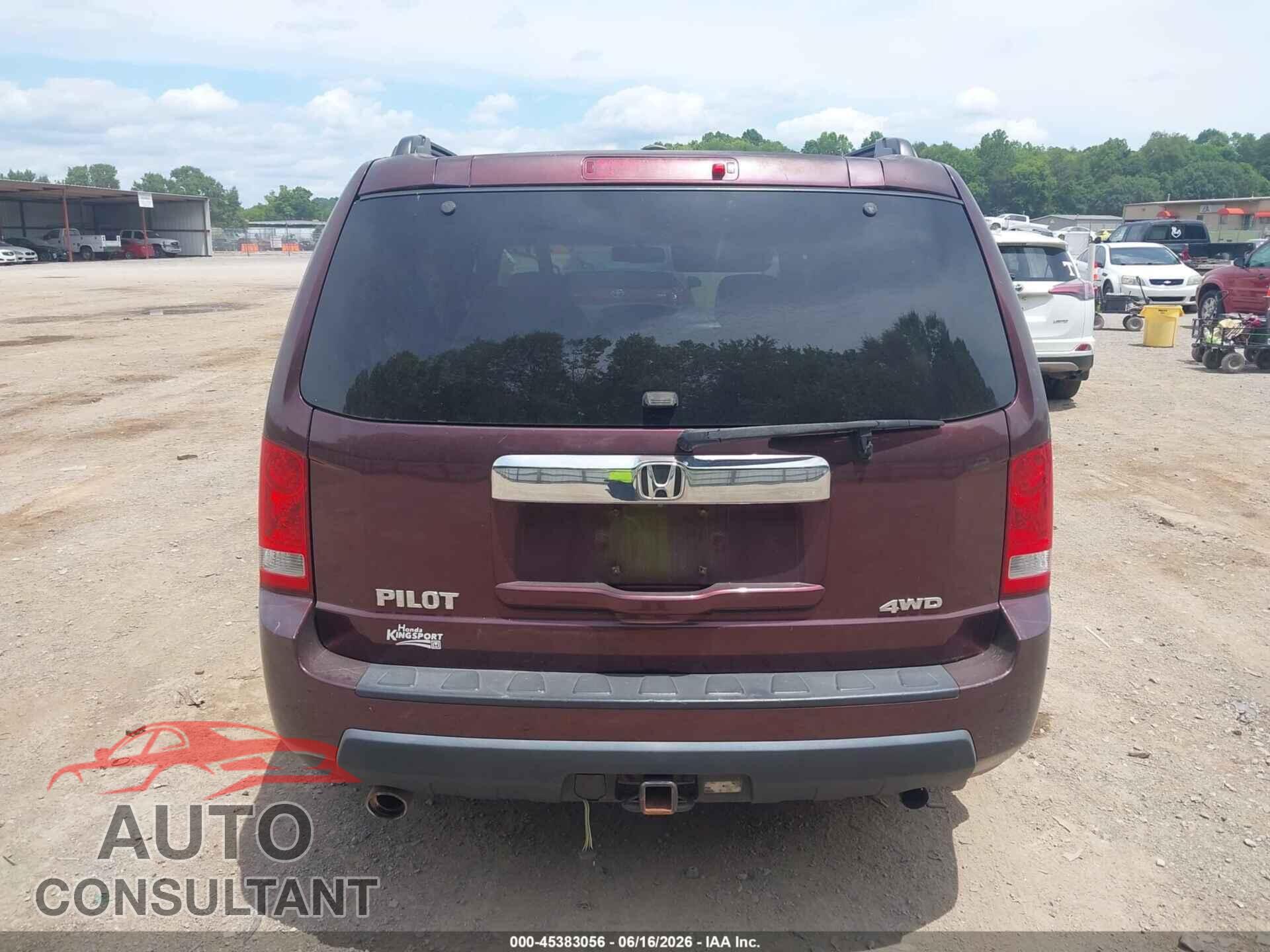 HONDA PILOT 2011 - 5FNYF4H52BB084237