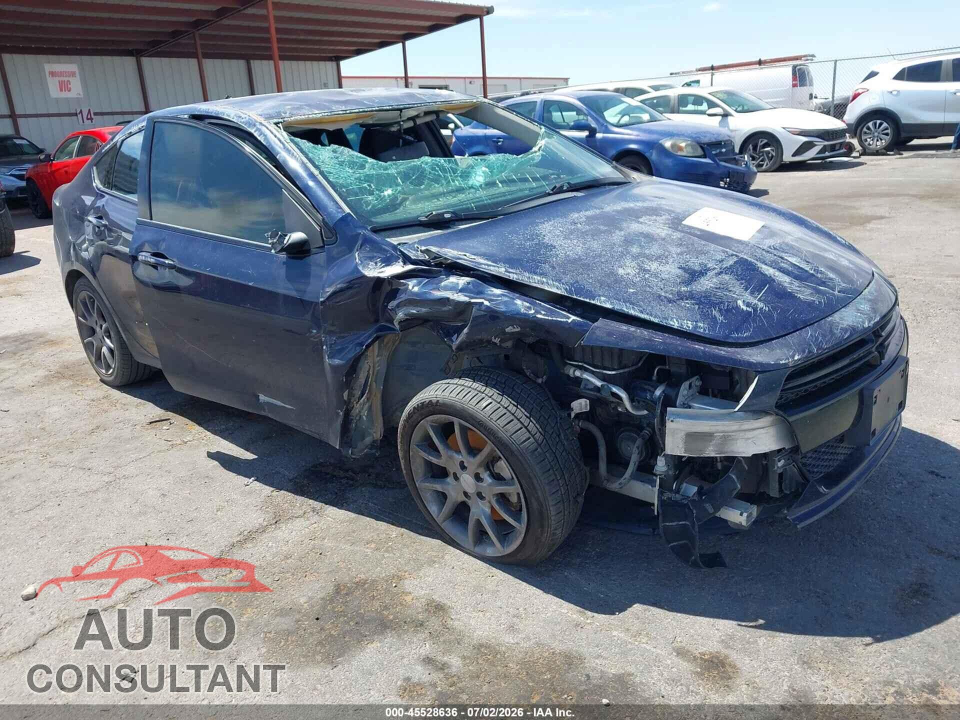 DODGE DART 2013 - 1C3CDFBA7DD332644