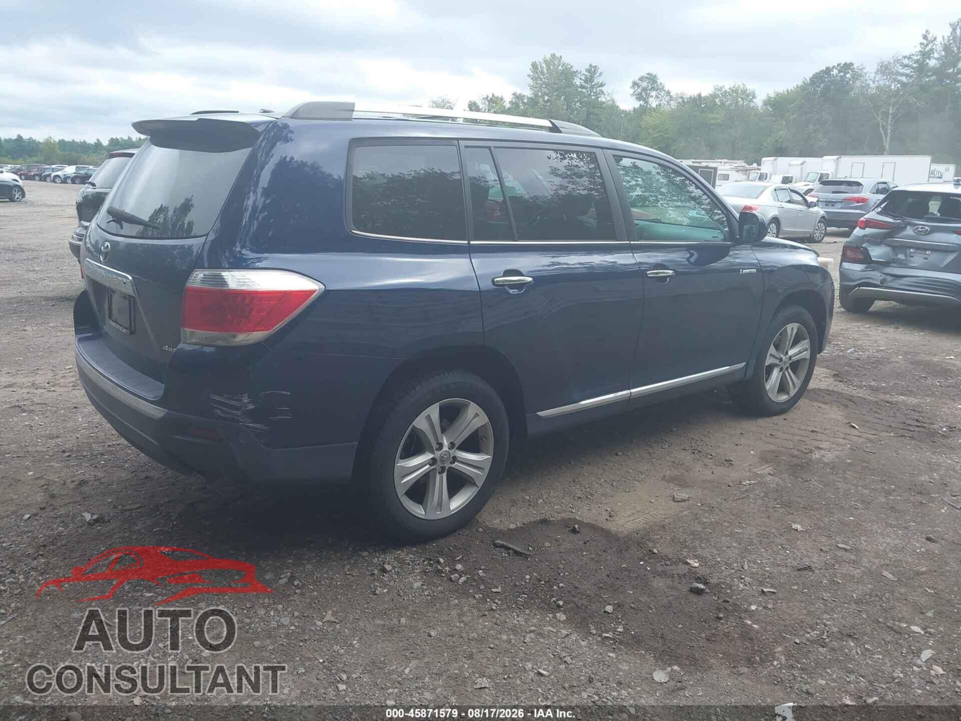 TOYOTA HIGHLANDER 2013 - 5TDDK3EH8DS245076
