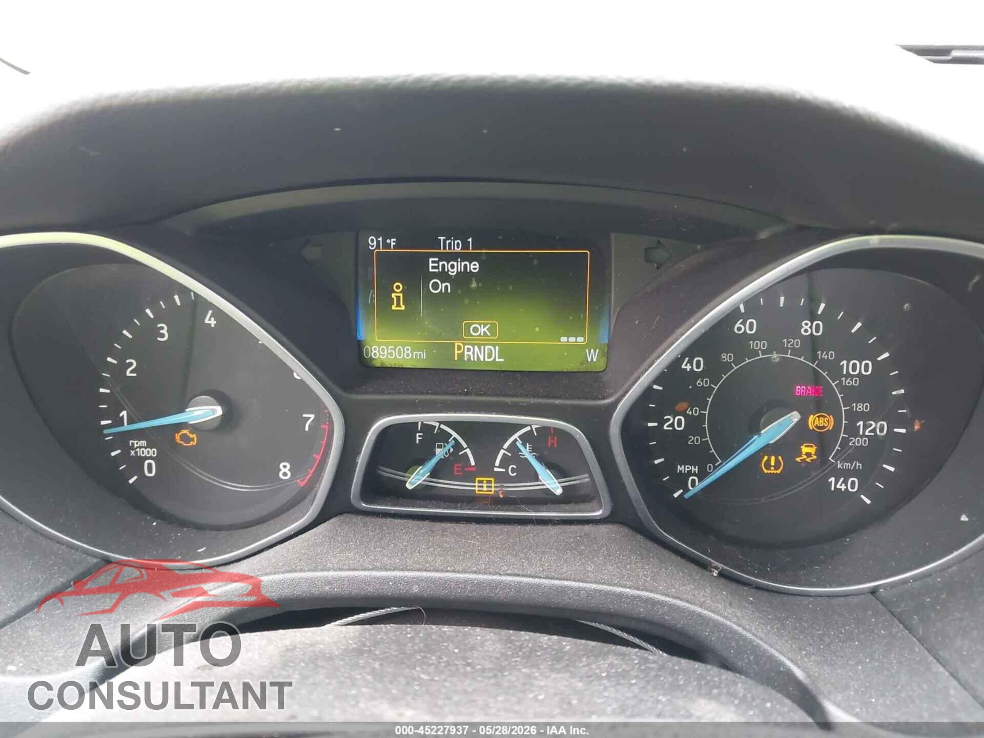 FORD FOCUS 2016 - 1FADP3F24GL346249
