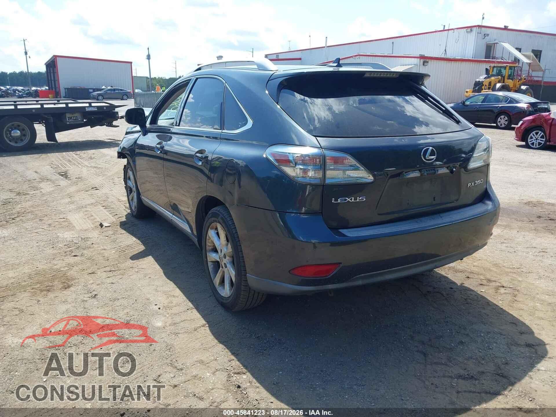 LEXUS RX 350 2010 - 2T2BK1BA3AC043457