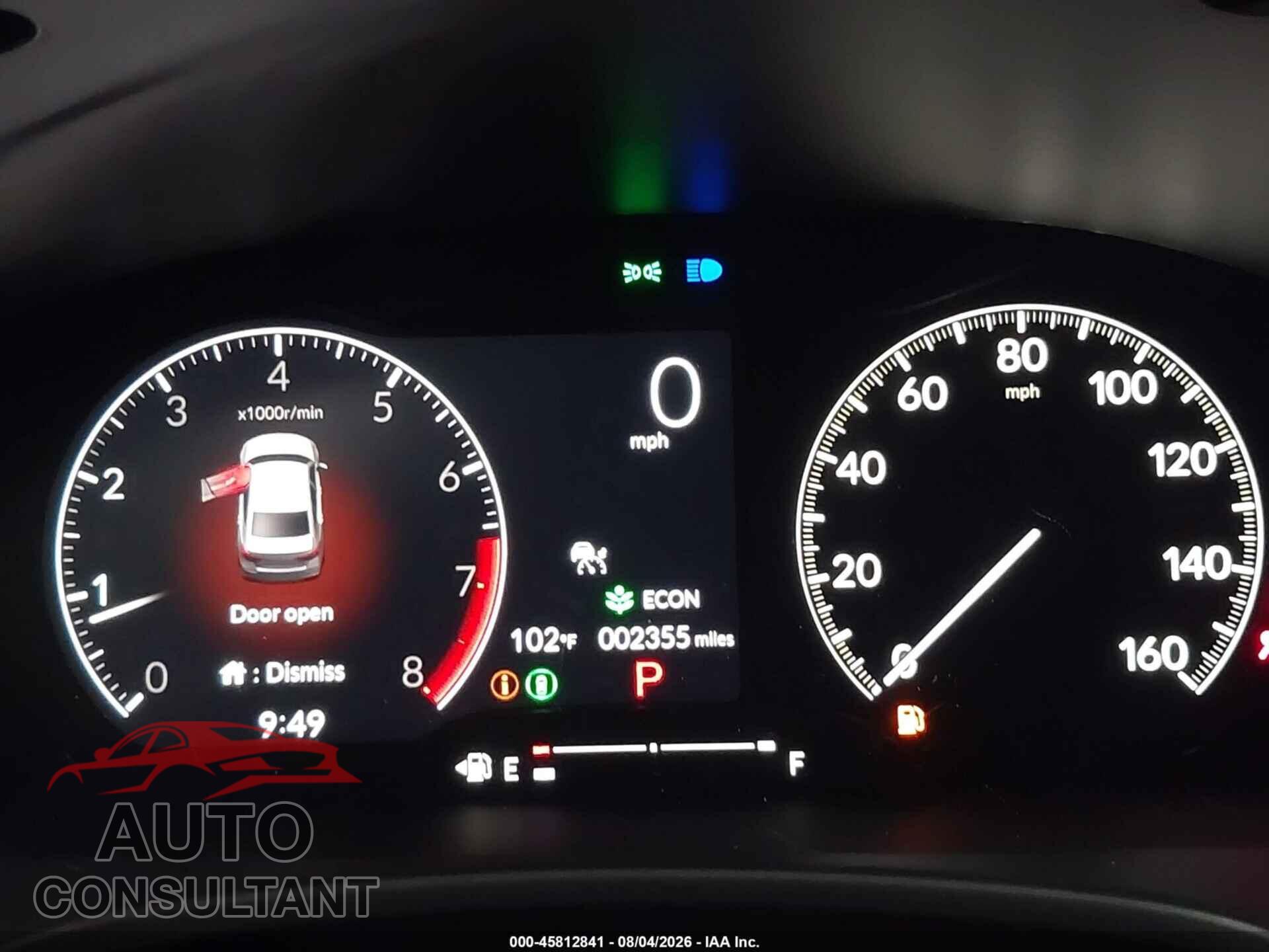 HONDA CIVIC 2026 - 2HGFE2F57TH590399