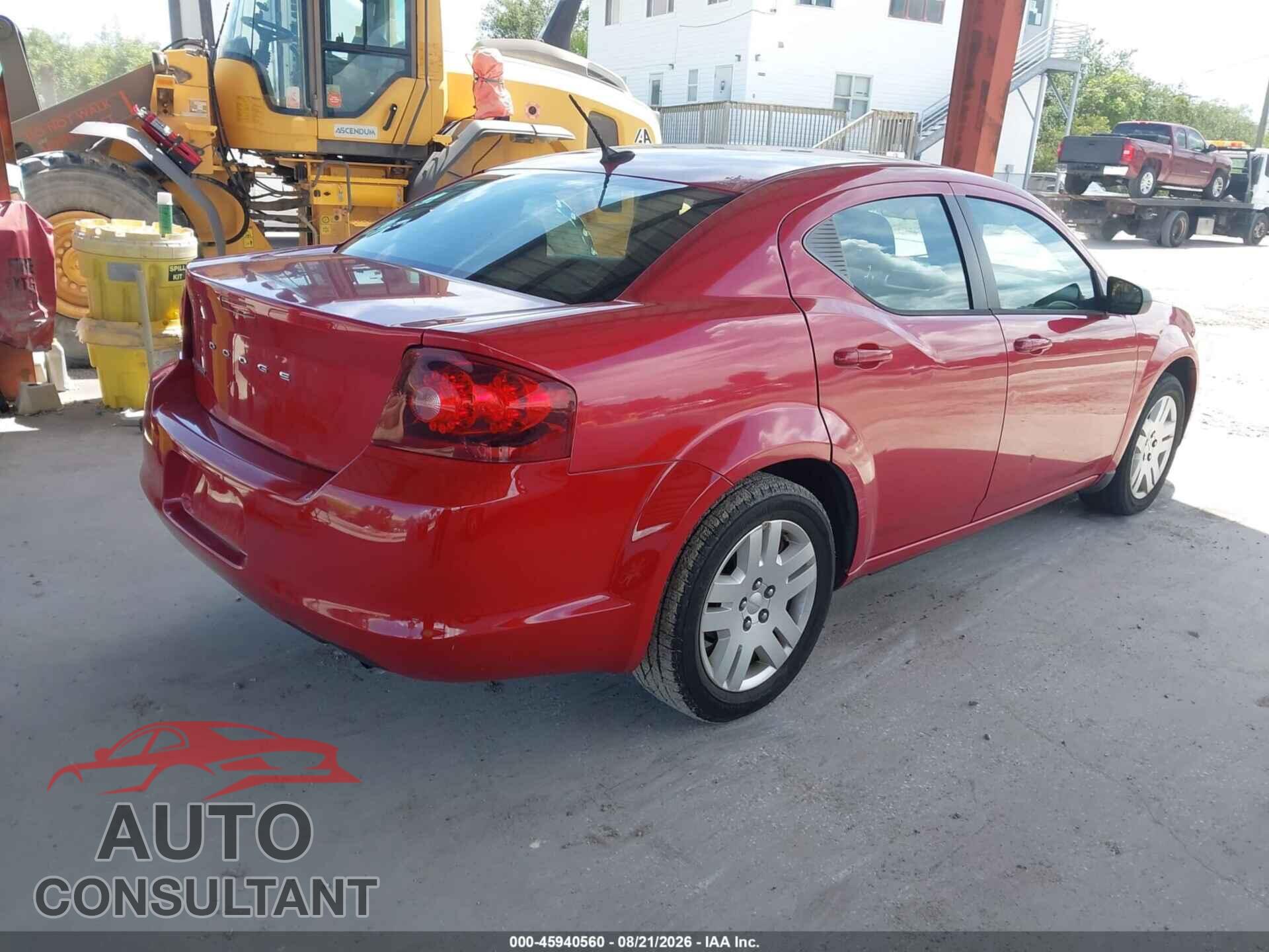 DODGE AVENGER 2012 - 1C3CDZAB1CN235279