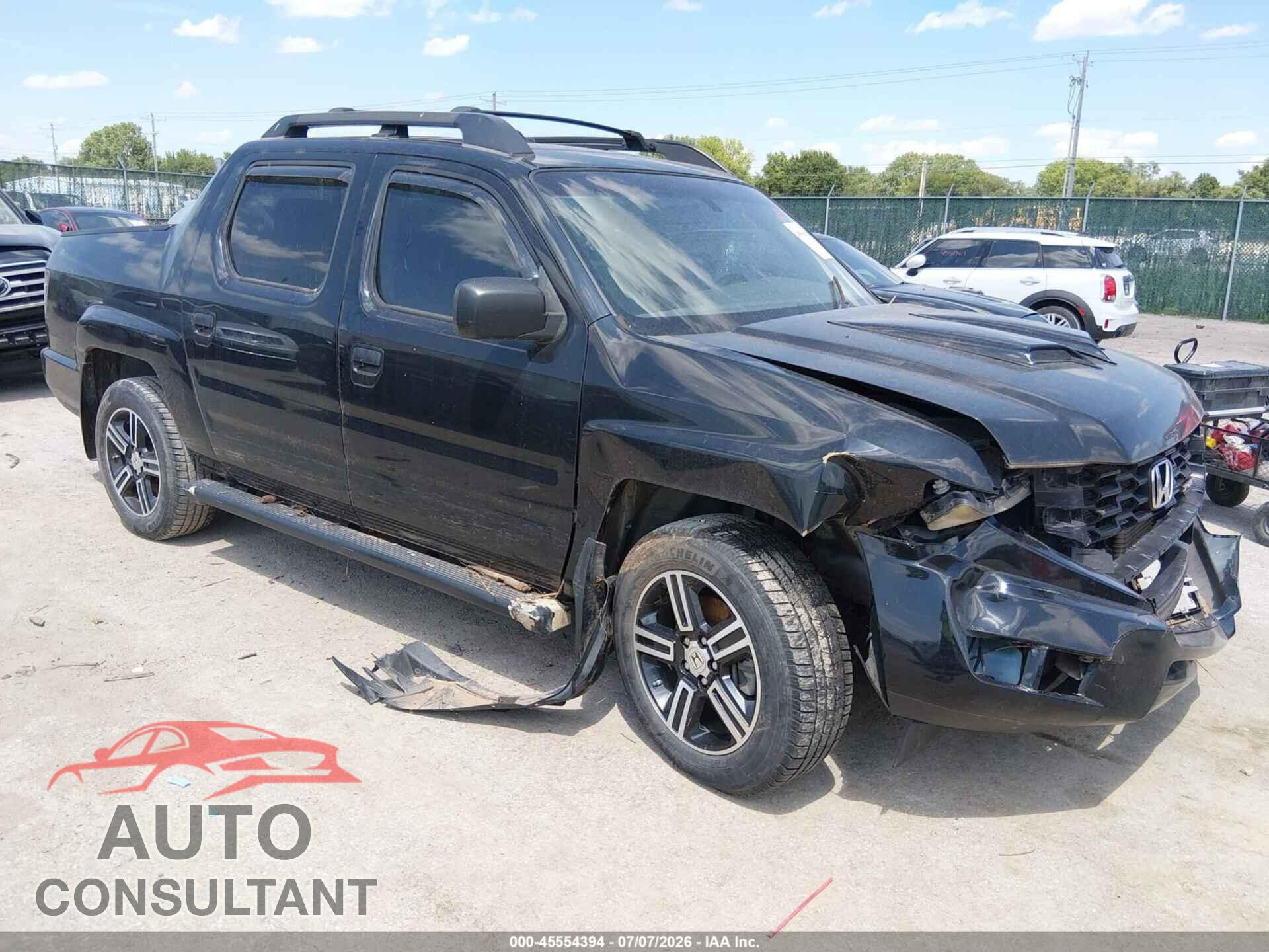 HONDA RIDGELINE 2012 - 5FPYK1F71CB455105