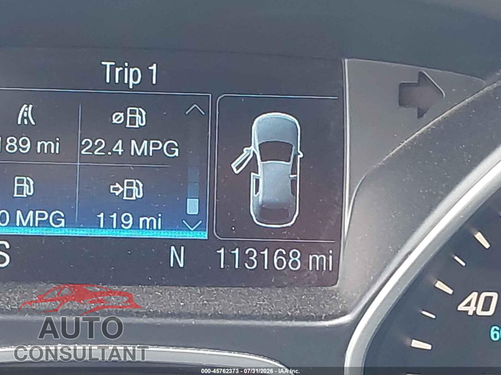 FORD ESCAPE 2013 - 1FMCU0HX9DUA55236