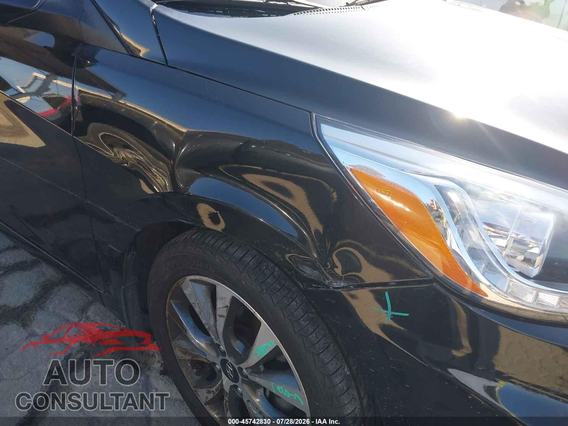HYUNDAI ACCENT 2015 - KMHCU5AE3FU200022